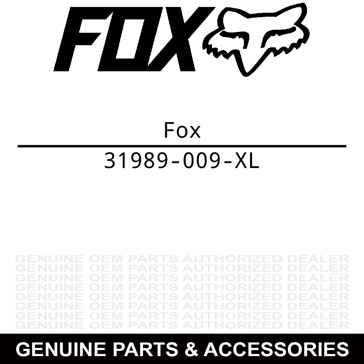 Fox Racing 31989-009-XL