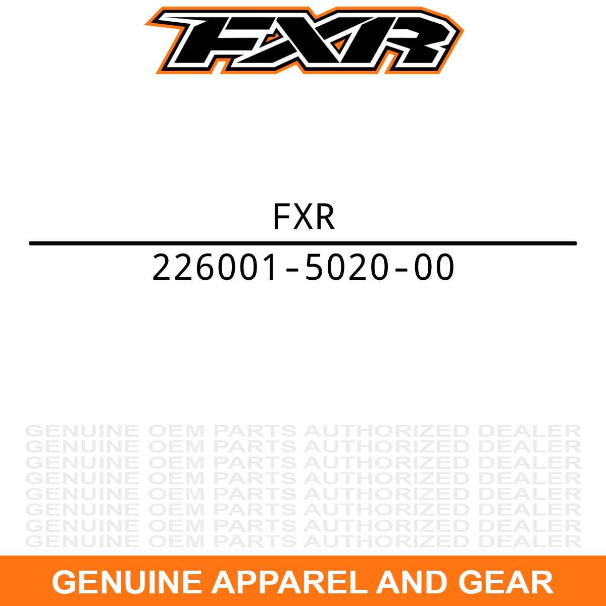 FXR 226001-5020-00 Factory Ride Roll-Off Goggles