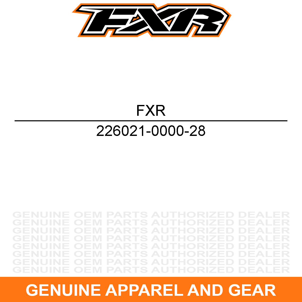 FXR 226021-0000-28 Factory Ride Laminate Tear-Off
