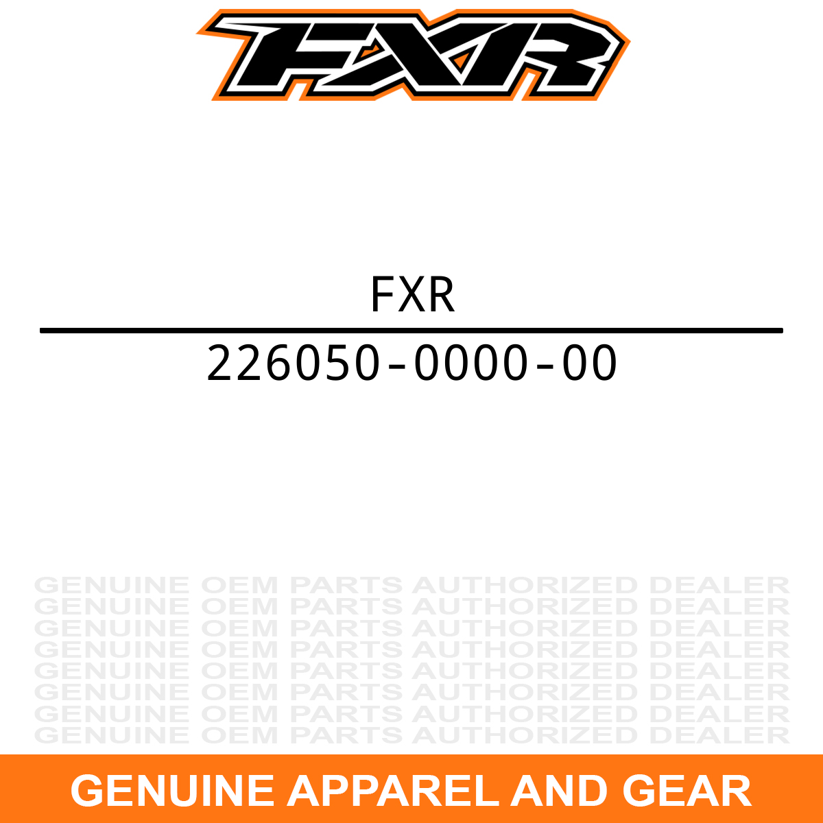 FXR 226050-0000-00 Factory Ride Roll-Off Lens