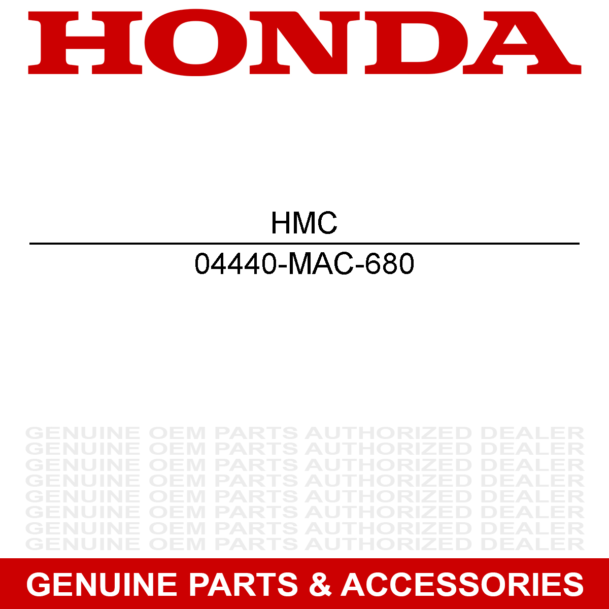 Honda 04440-MAC-680 Spoke CR500R CR250R CR125R CR125R CR250R CR500R