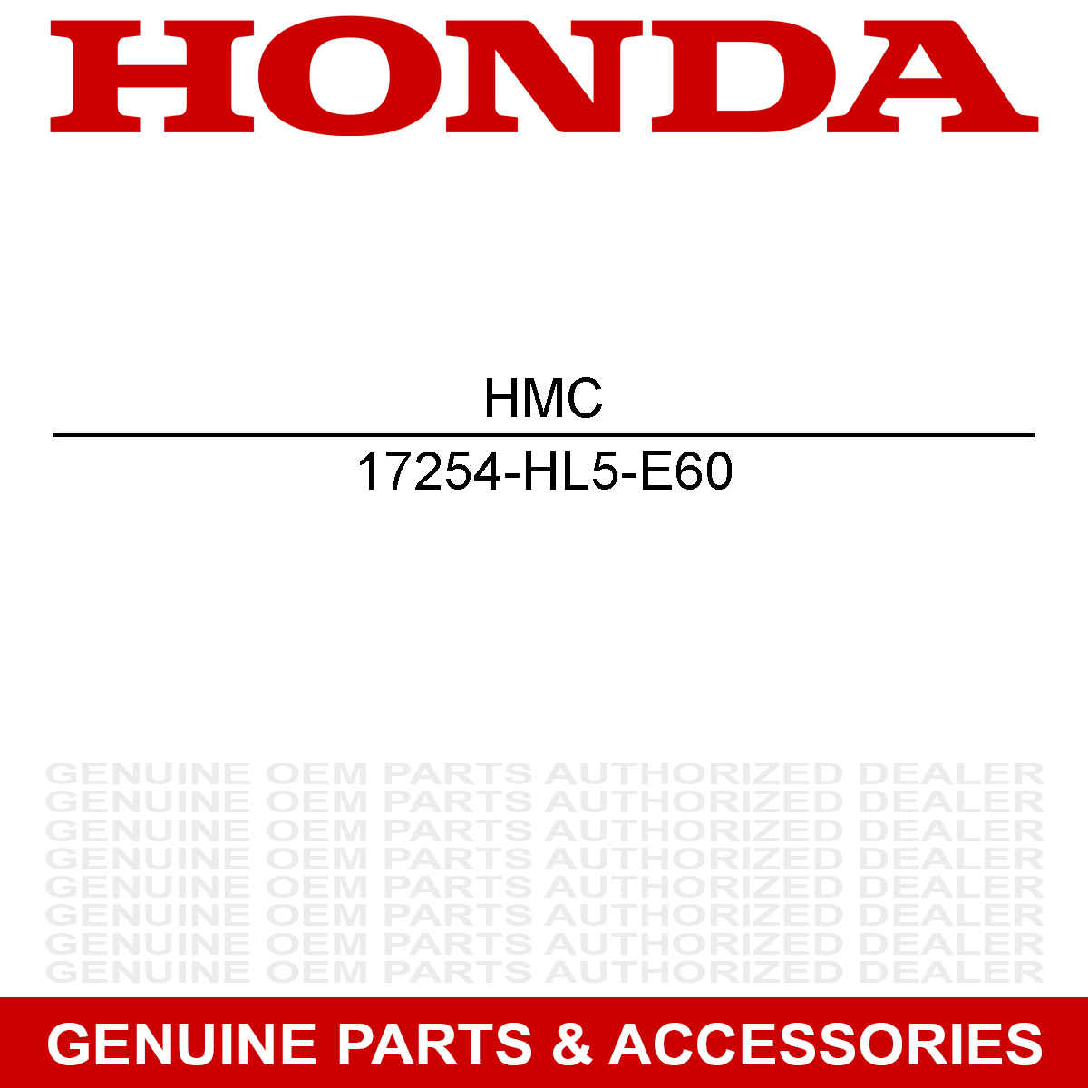 Honda 17254-HL5-E60 Air Cleaner Element Pioneer 520 2021-2023
