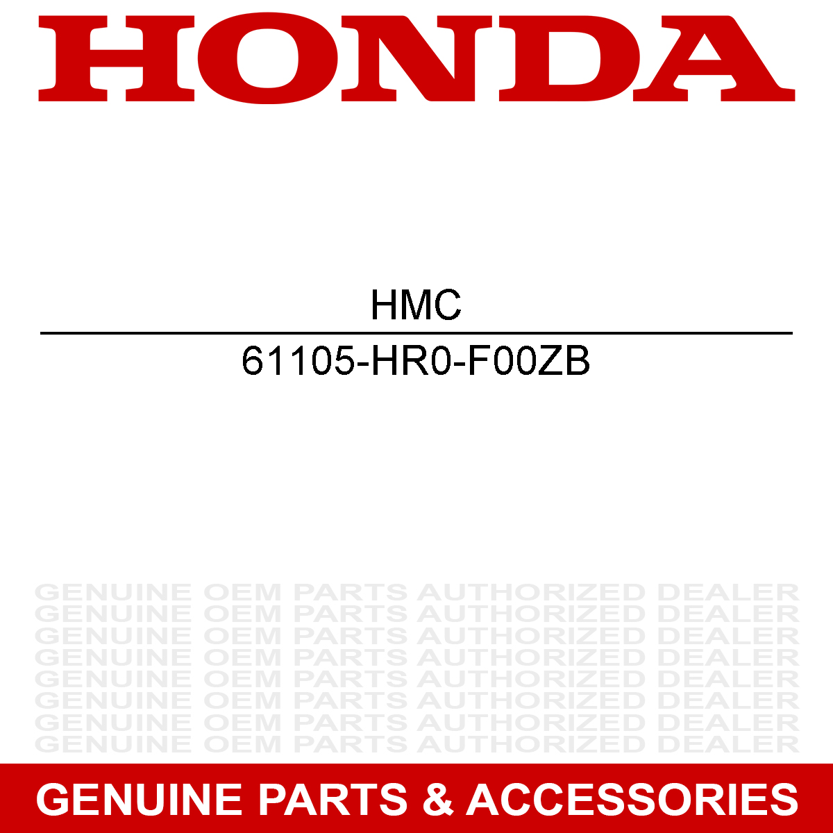 Honda 61105-HR0-F00ZB Front (Type2) Fdr Foreman 500 2012-2013