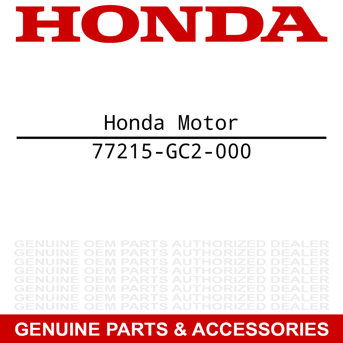 Honda 77215-GC2-000 Rubber ZB50 XR650L VTX1800T3 VTX1800T2 1000 1000R 1000X 1100 1300