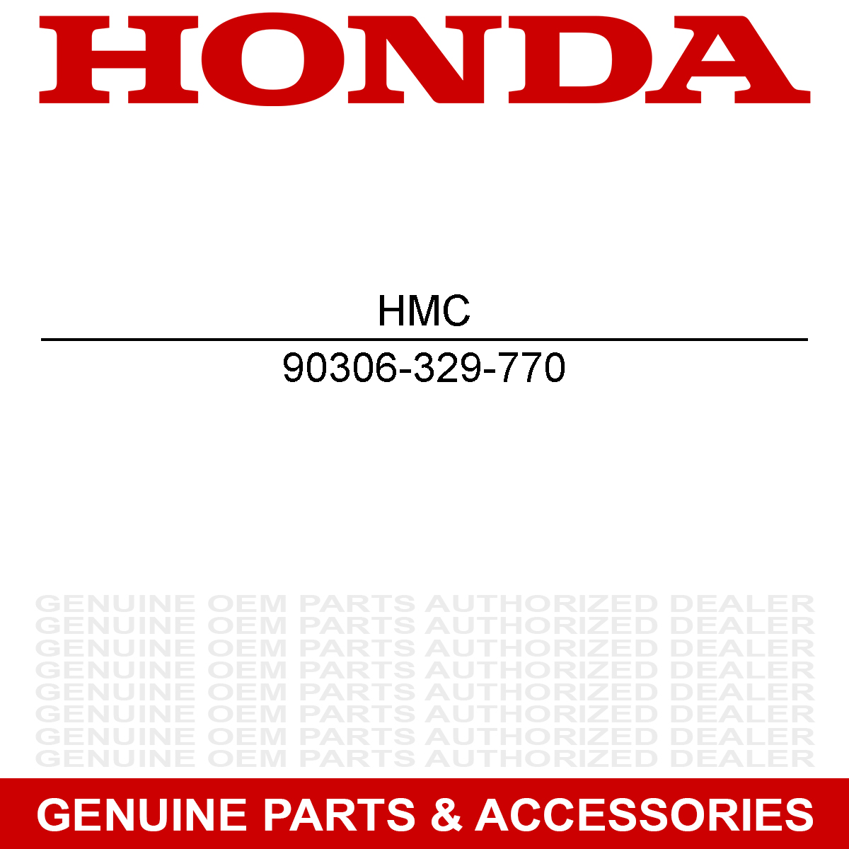Honda 90306-329-770 Nut XL X4 TRX 1000 550 450 90306-268-000 90306-371-980