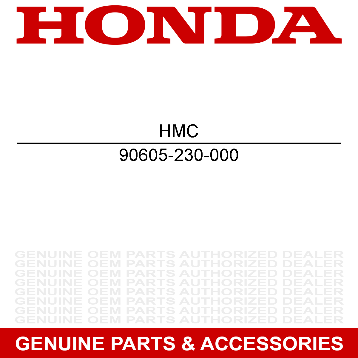 Honda 90605-230-000 Clip Sportrax FourTrax ATC70 ATC200S 100 100S 125 125S 200