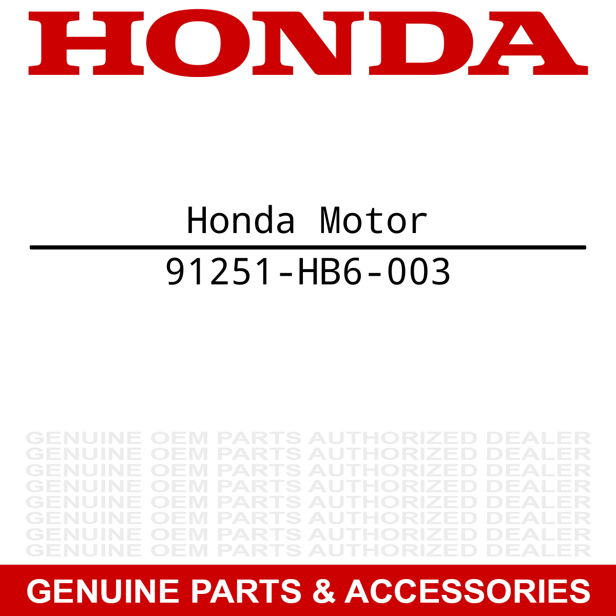 Honda 91251-HB6-003 Dust Seal FourTrax ATC125M 125 2X4
