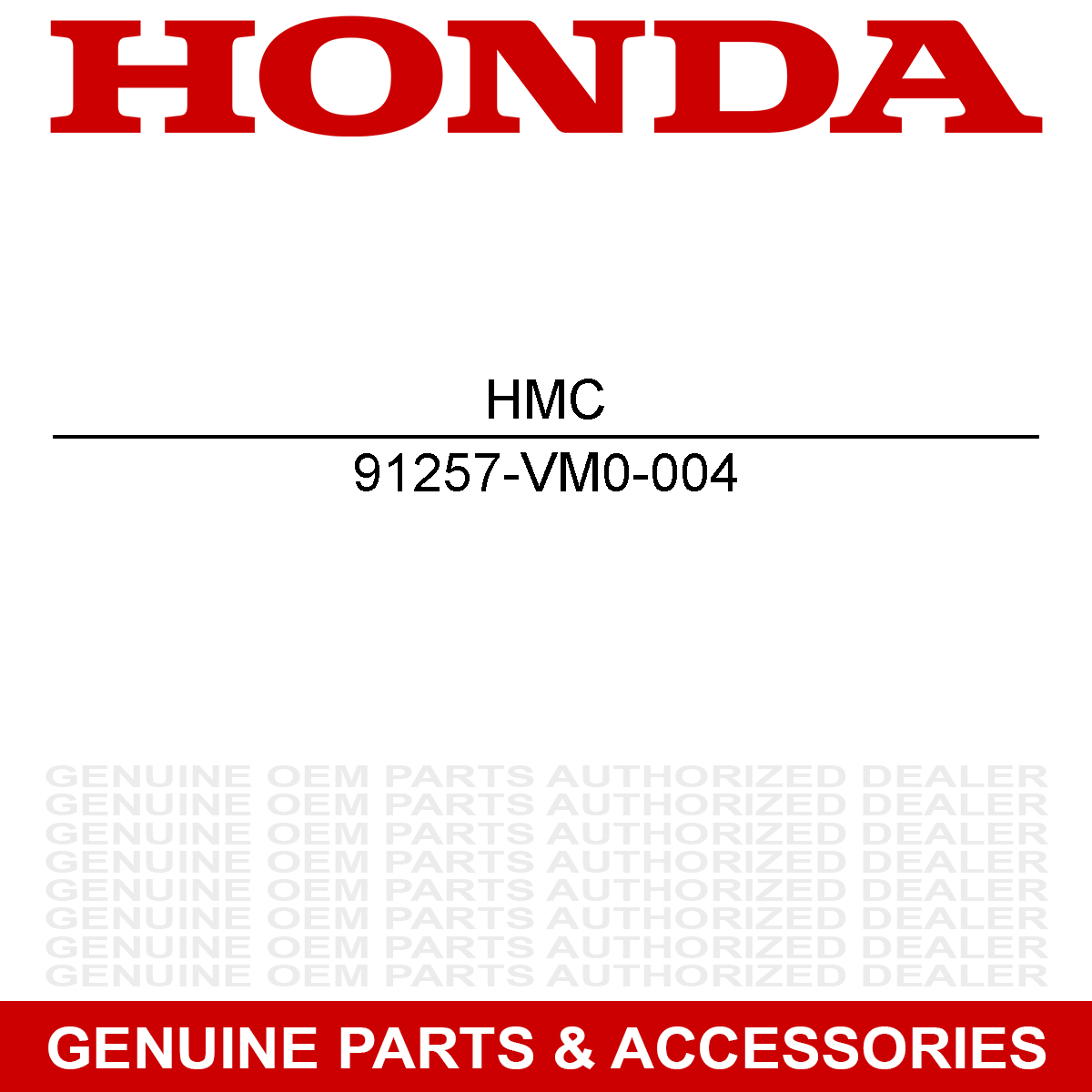 Honda 91257-VM0-004 Dust Seal (28X42X6) X4 TRX X Sportrax R FourTrax EX 400 300
