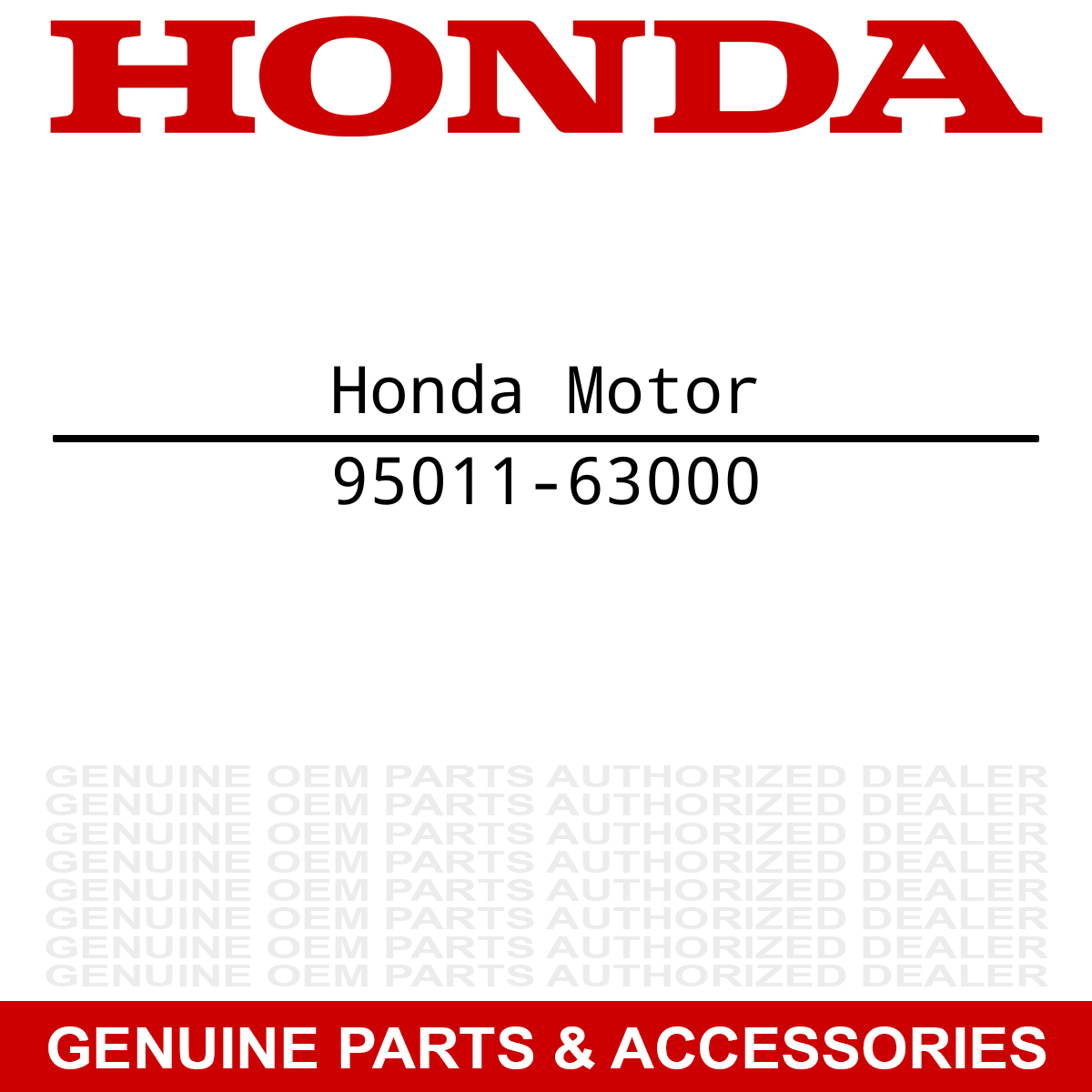 Honda 95011-63000 Rubber TRX700XX TRX250X Sportrax Rincon 1000 1100 125 150 175