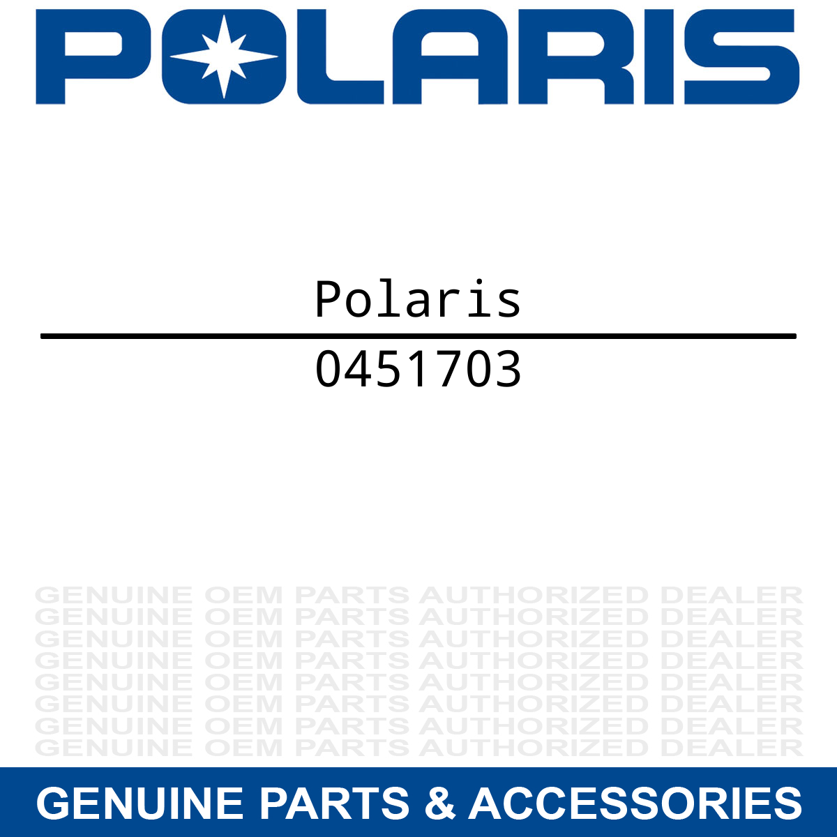 Polaris 0451703 Screw Sportsman RZR Sawtooth Phoenix 110 170 200 90 EFI