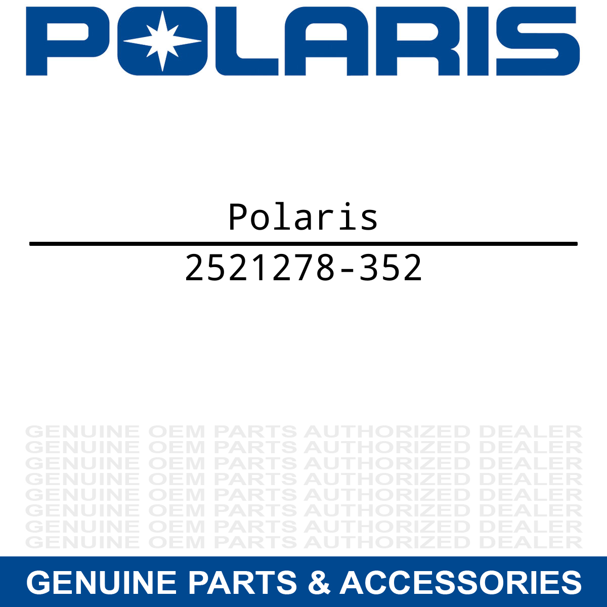 Polaris 2521278-352 Pearl White Non Vented Fuel Cap Slingshot Limited SL