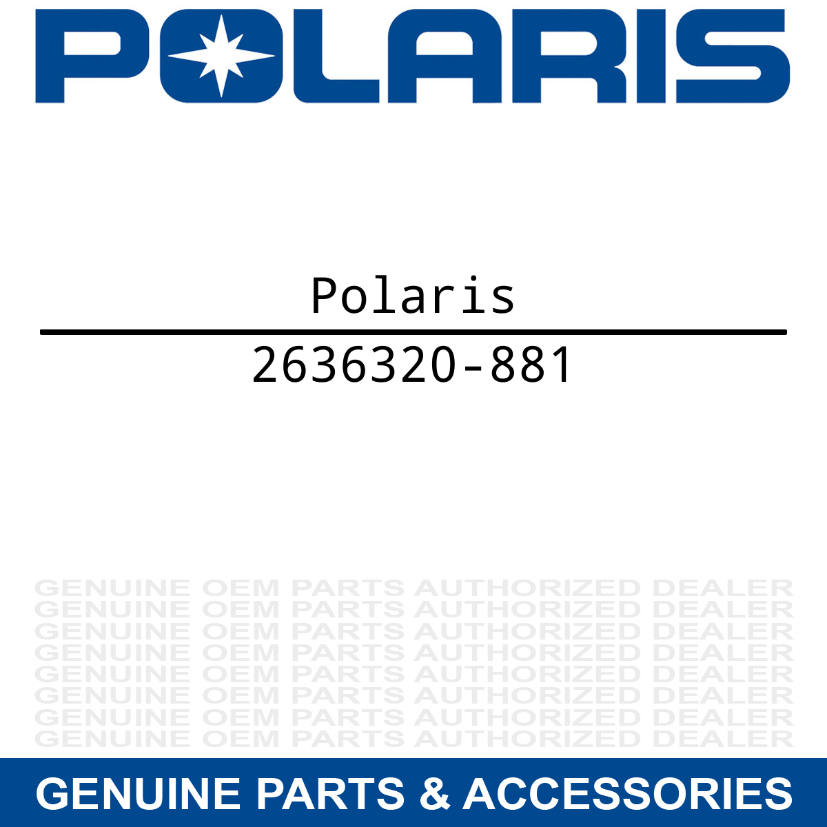Polaris 2636320-881 Belt Guard