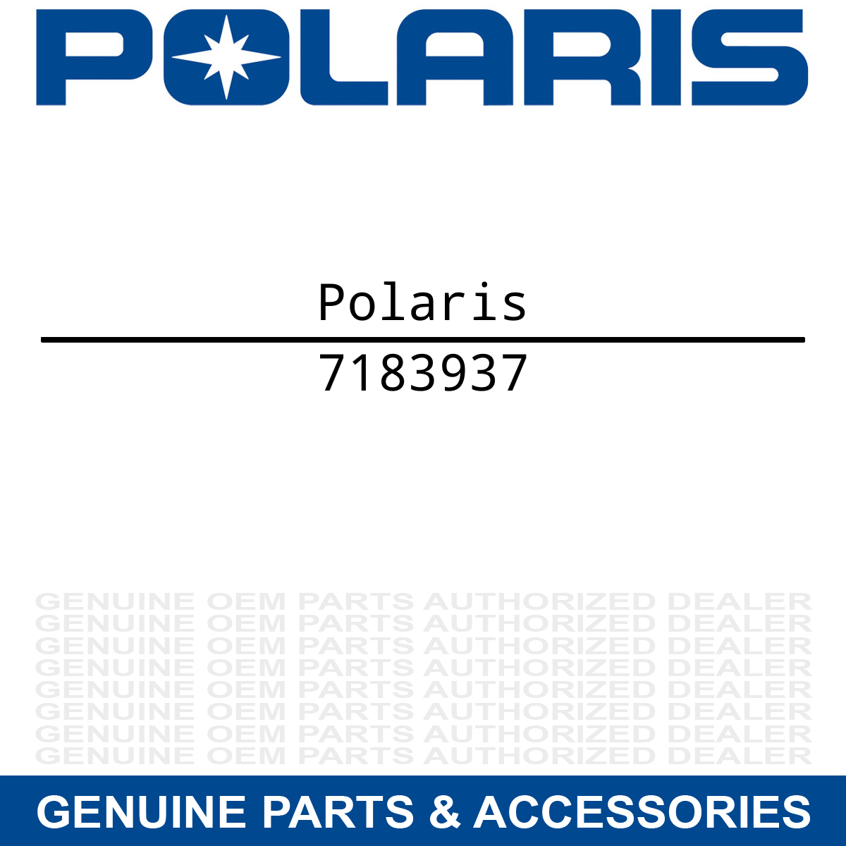 Polaris 7183937 Rear Right Hand Bottom XP Fender Decal RZR 4 EPS Turbo XP