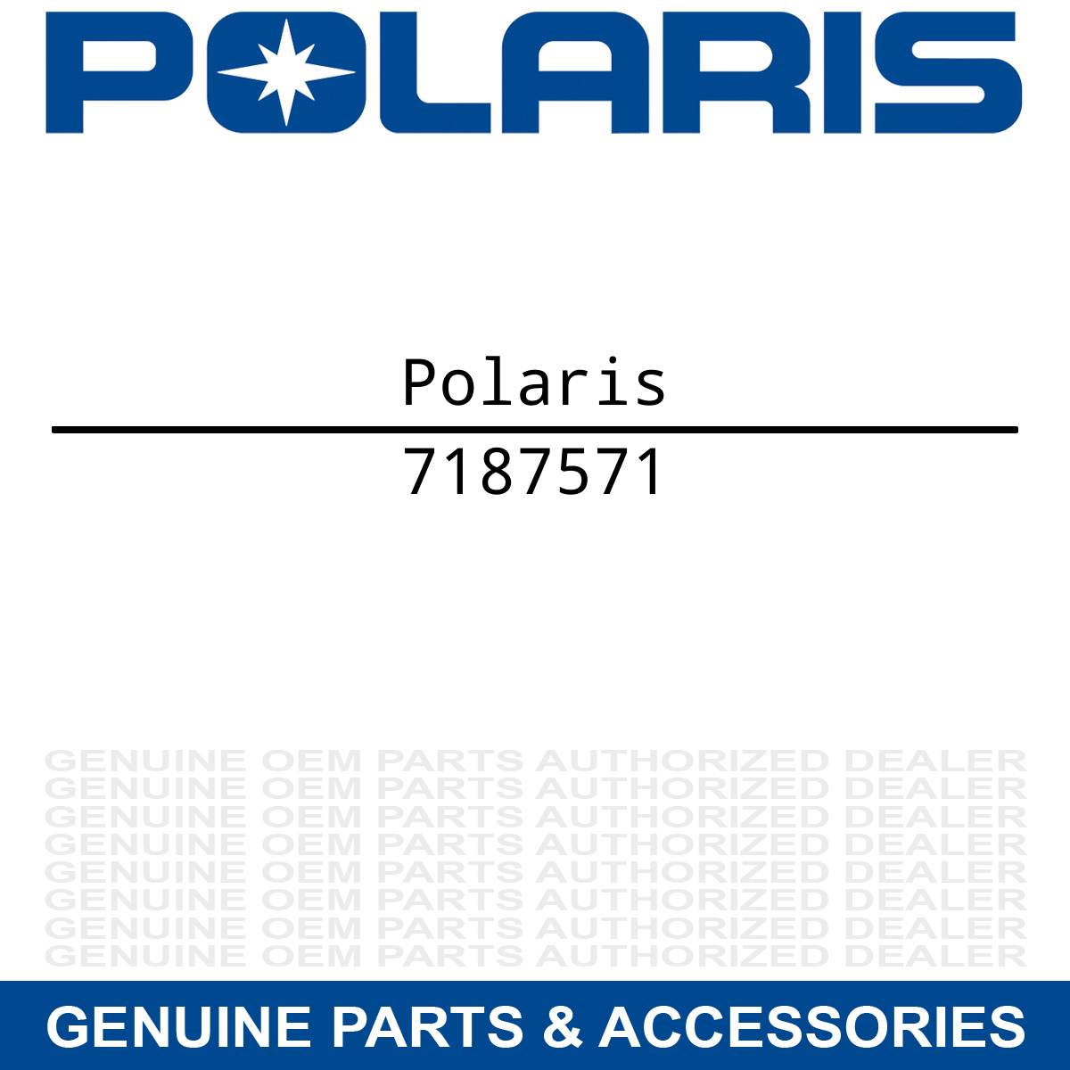 Polaris 7187571 Right Hand "Polaris" Side Panel Decal Voyageur 550