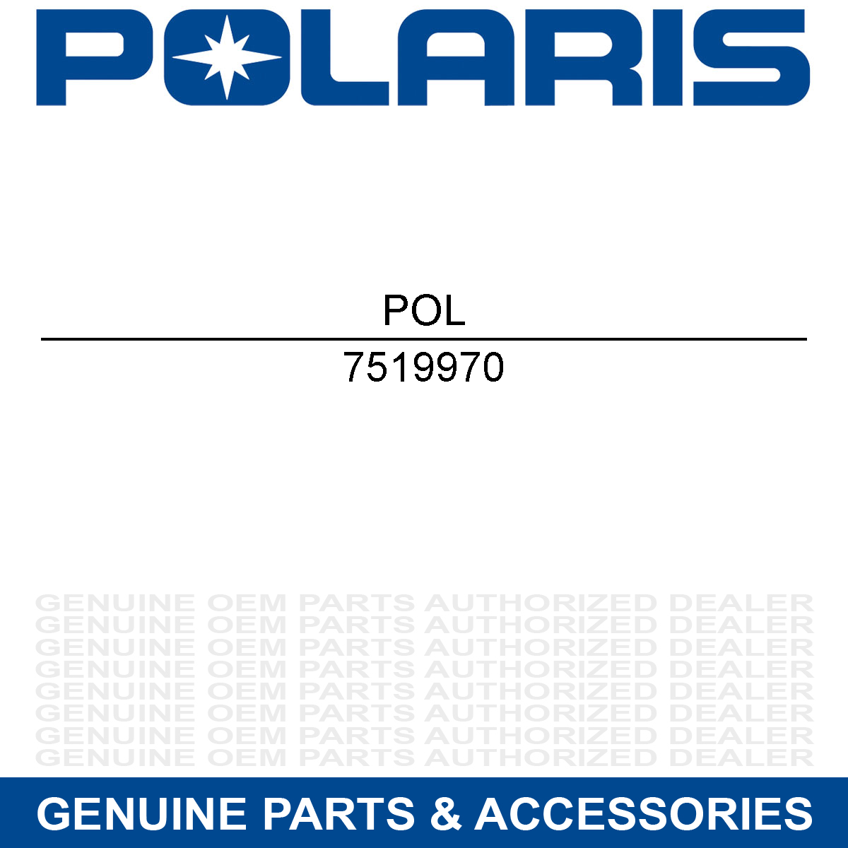 Polaris 7519970 Hex Flange Screw Sportsman 850 MV WV