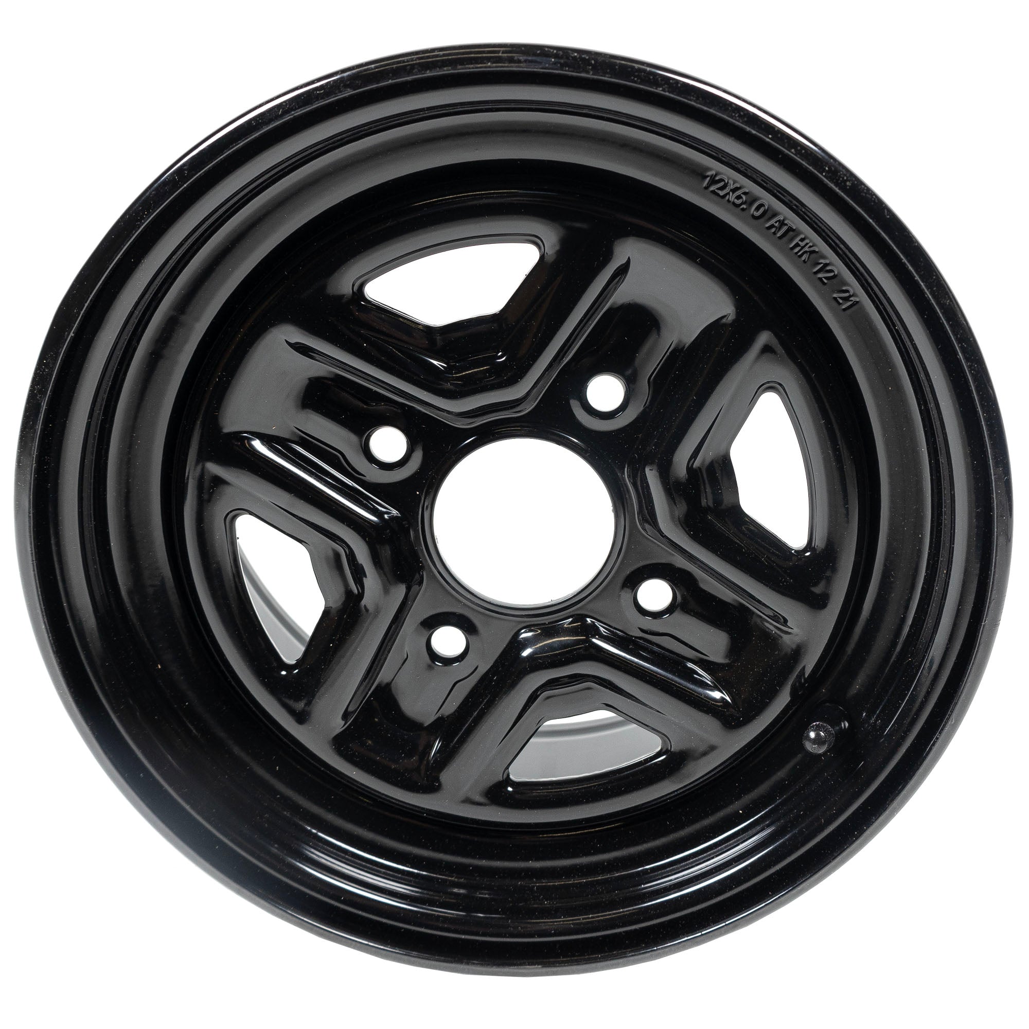 Arctic Cat 2402-635 Matte Black Steel Wheel 12x6 500 550 570 600 700