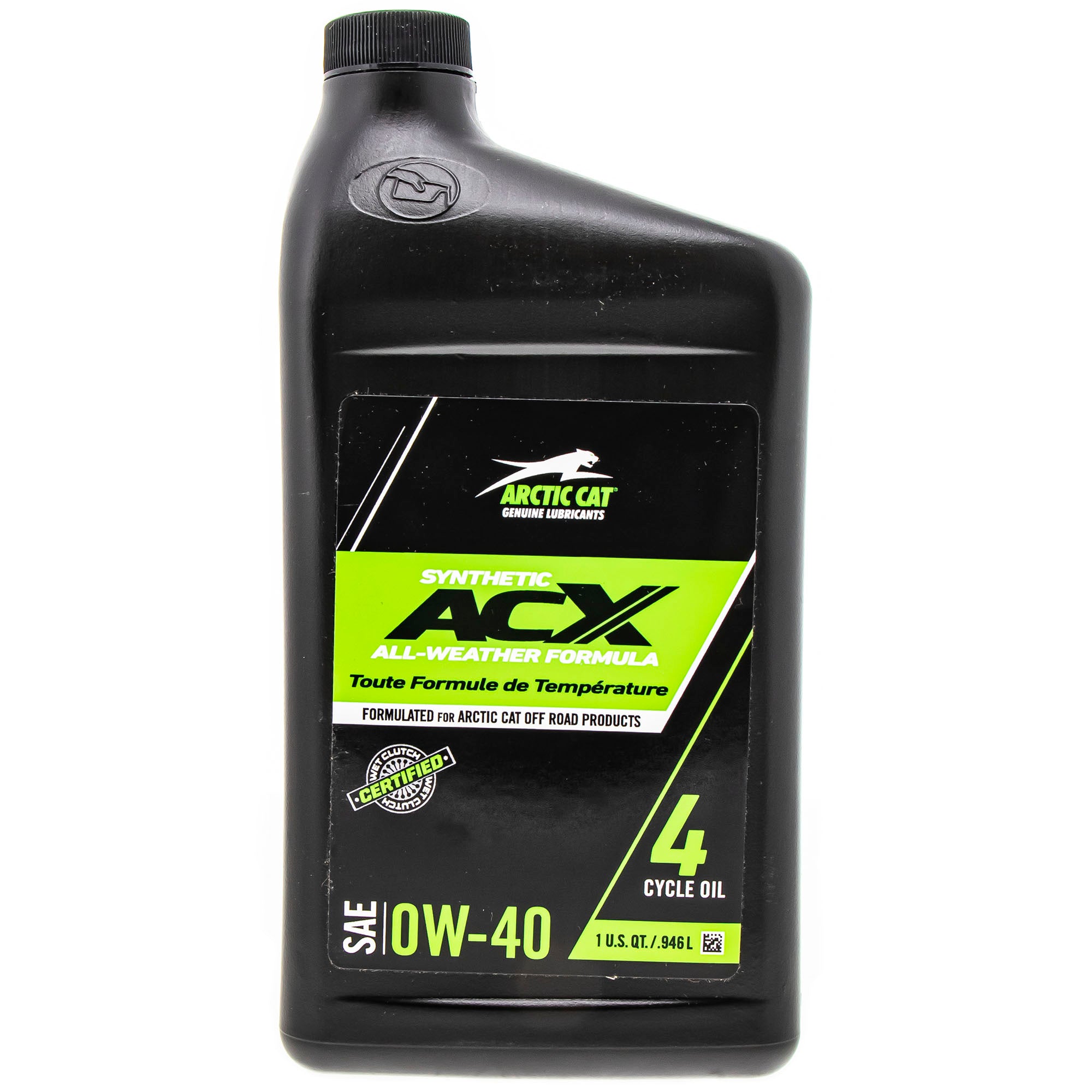 Arctic Cat 2436-858 Synthetic 4-Cycle Engine Oil 0W-40 1 Qt