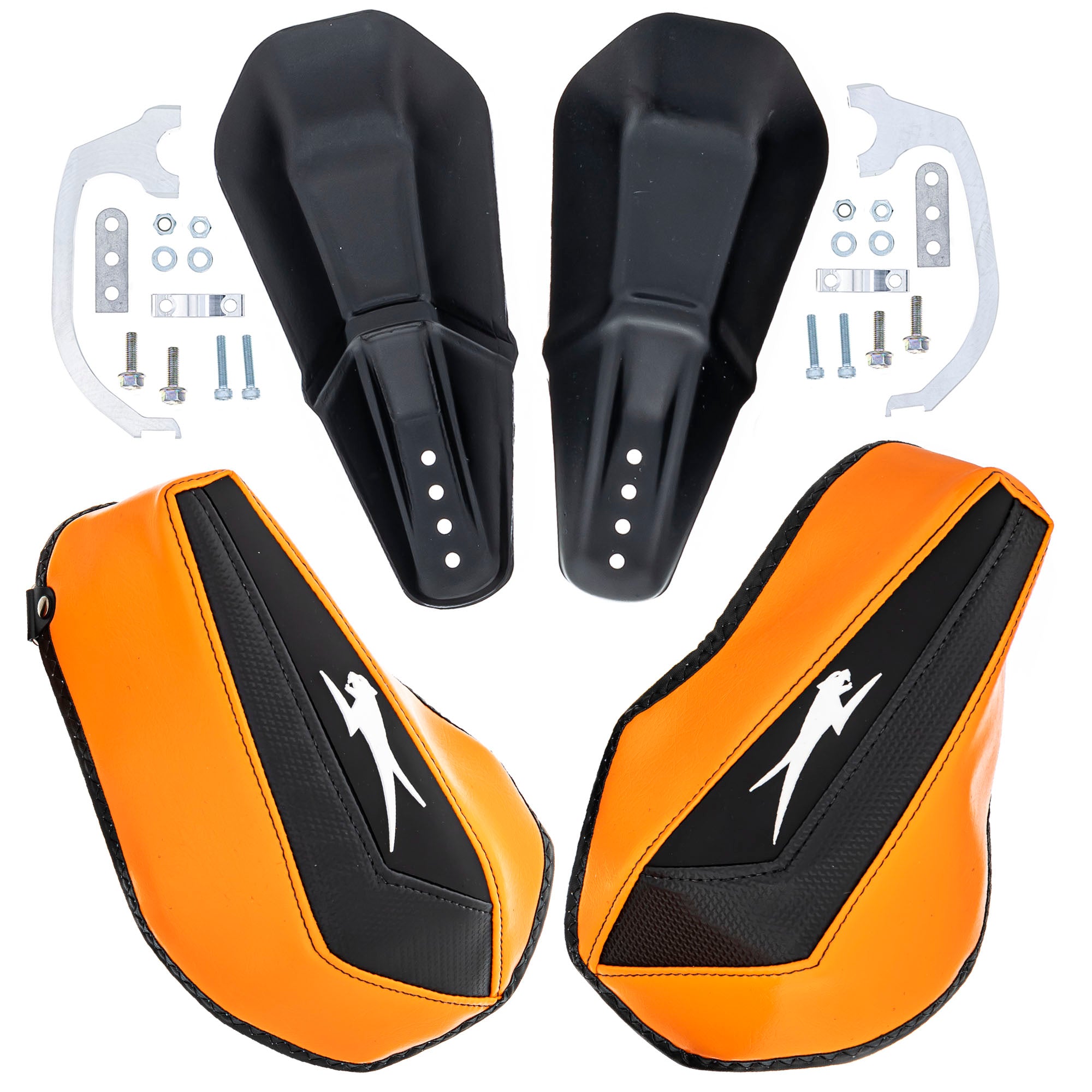 Arctic Cat 8639-470 Orange Flex Tec Handguards & Mounts 700 XC  Turbo 7639-396