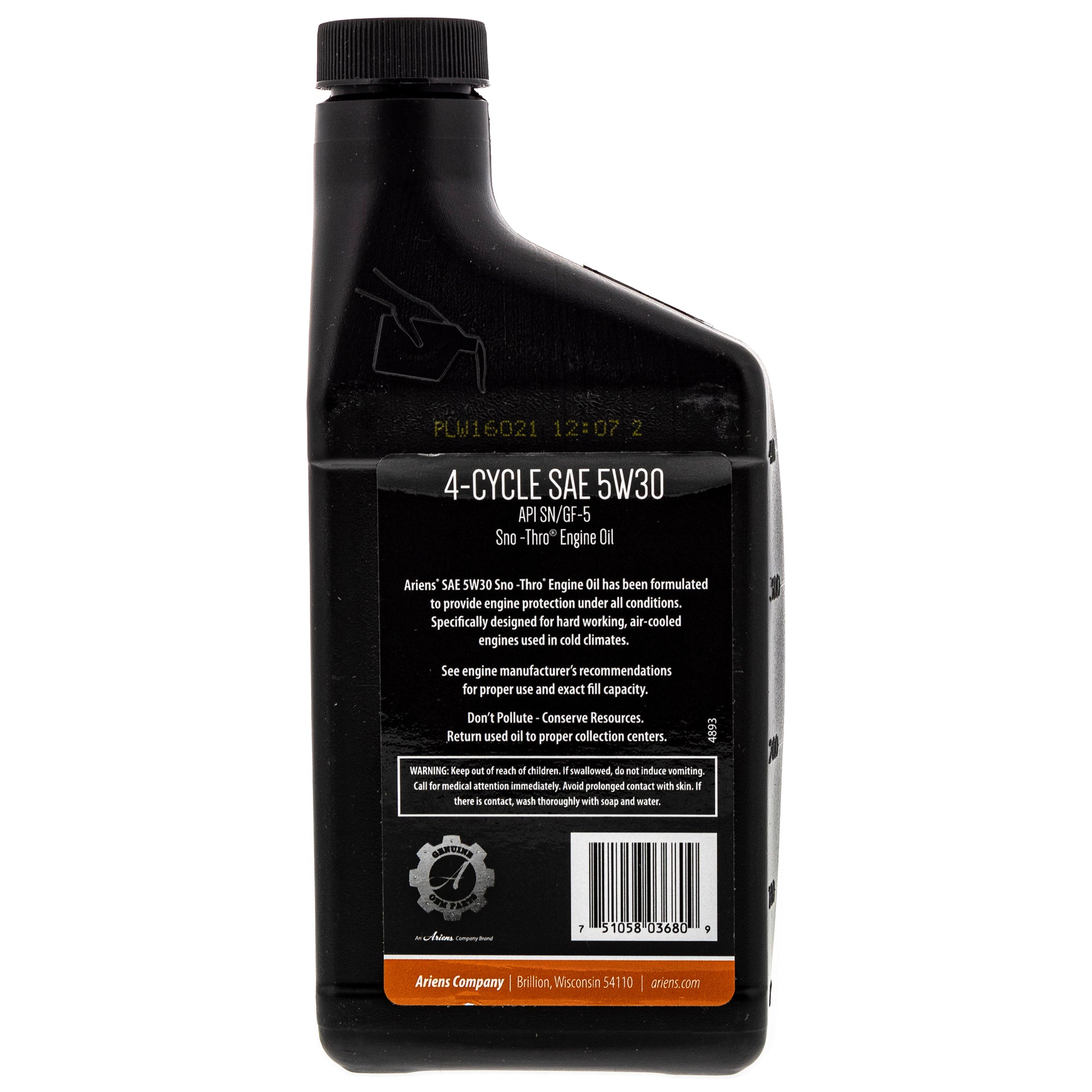 Ariens 16oz 5W-30 Oil Bottle 00091000