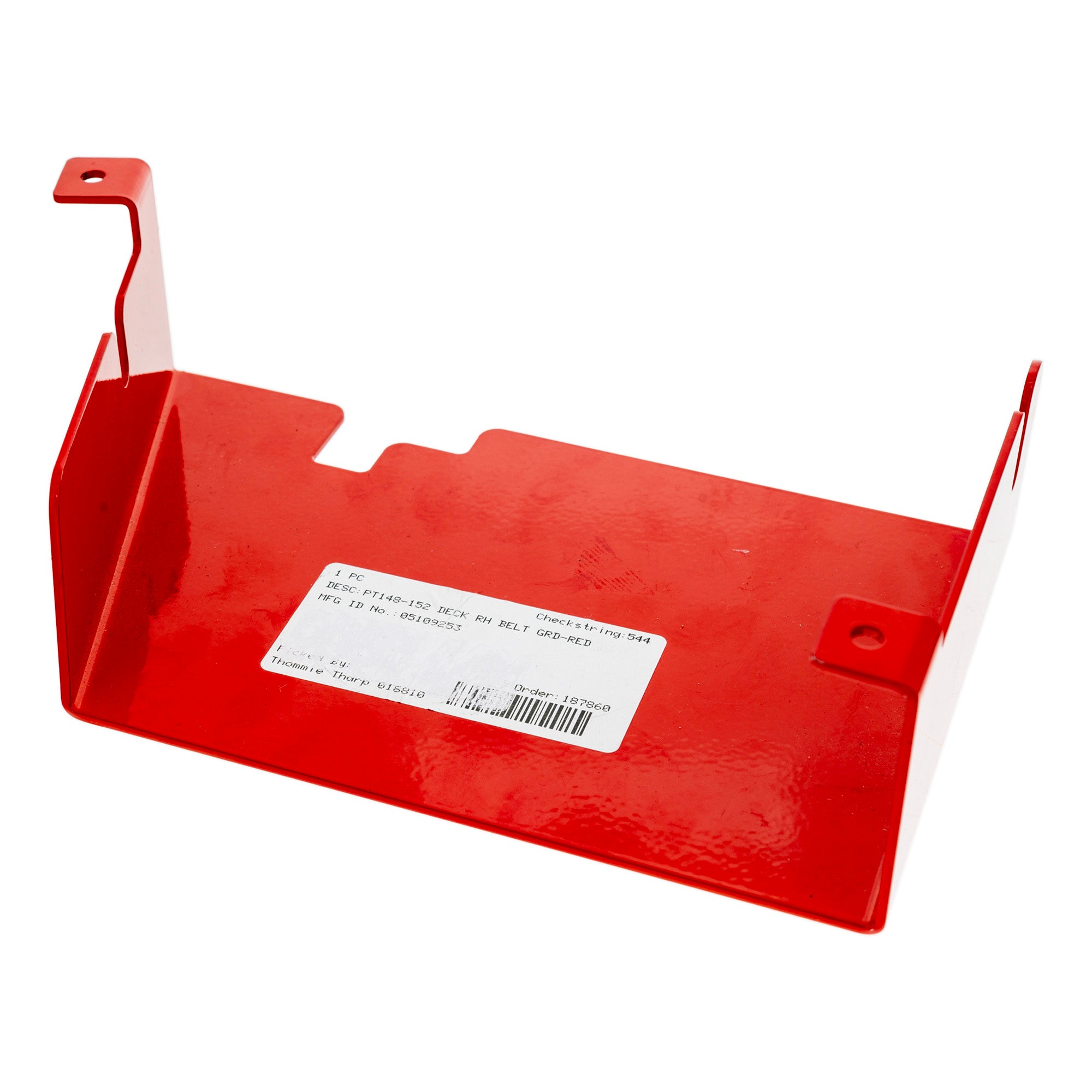 Gravely 05109253 Ariens  Pt148 152 Deck Right Hand Belt Grd Red