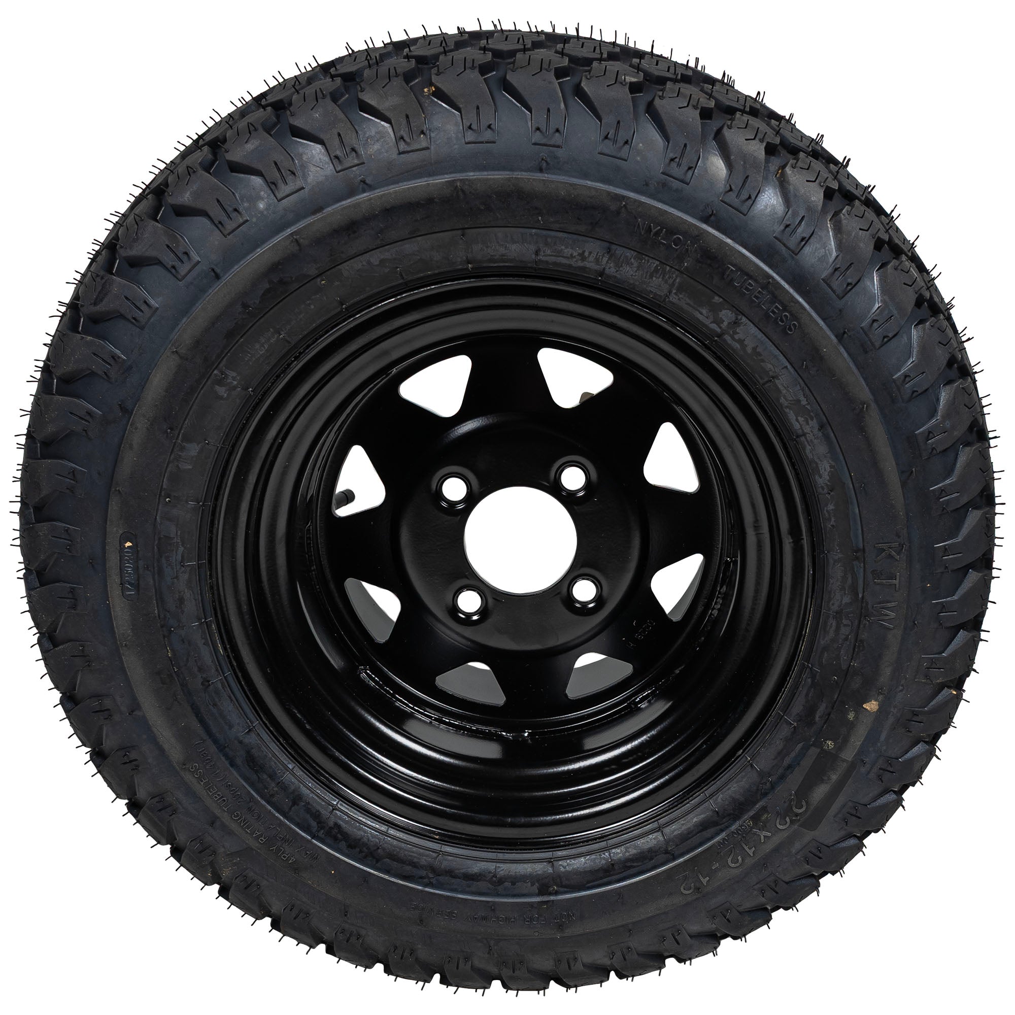 Ariens 07101523 Wheel Tire 22X12 12 Lg Black Assembly ZX ZT Zenith SD Pro-Turn