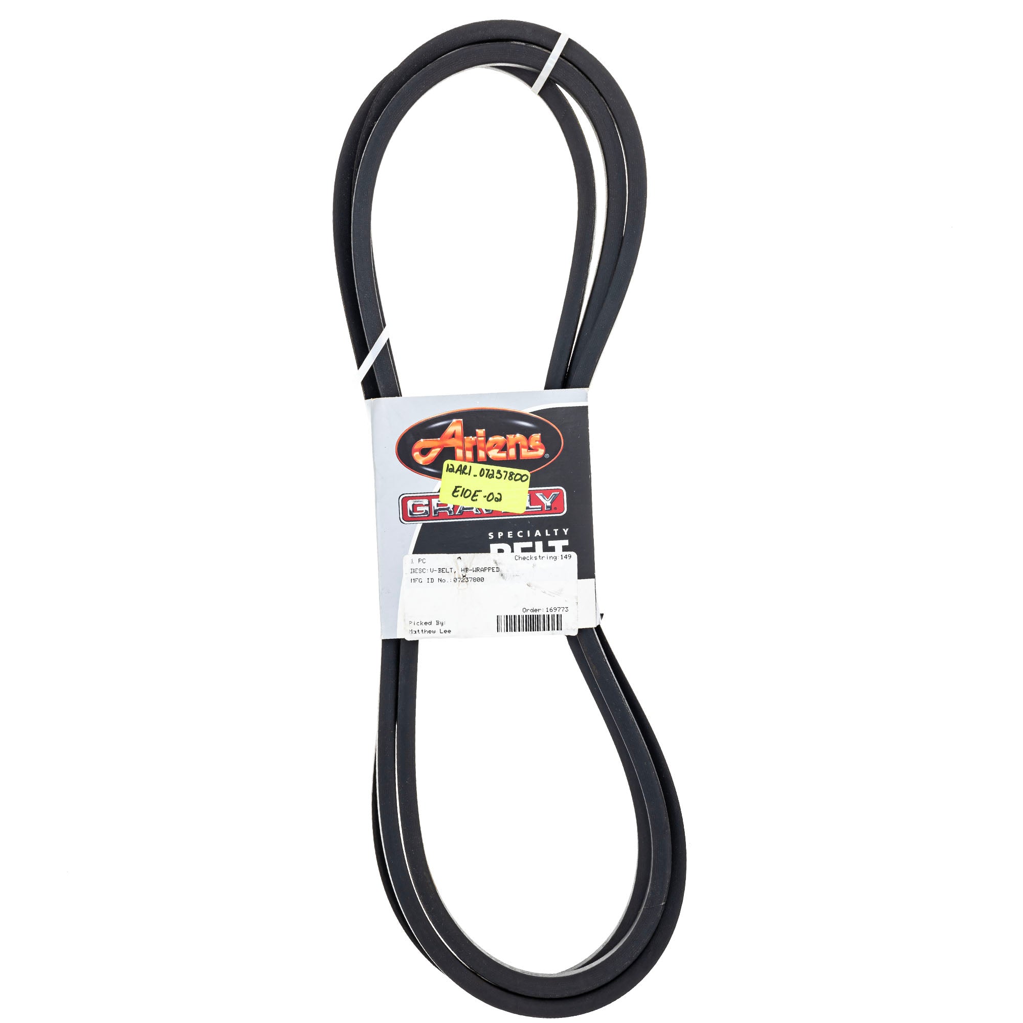 Ariens 07237800 Belt Pro-Master 310 272Z 260Z 250Z