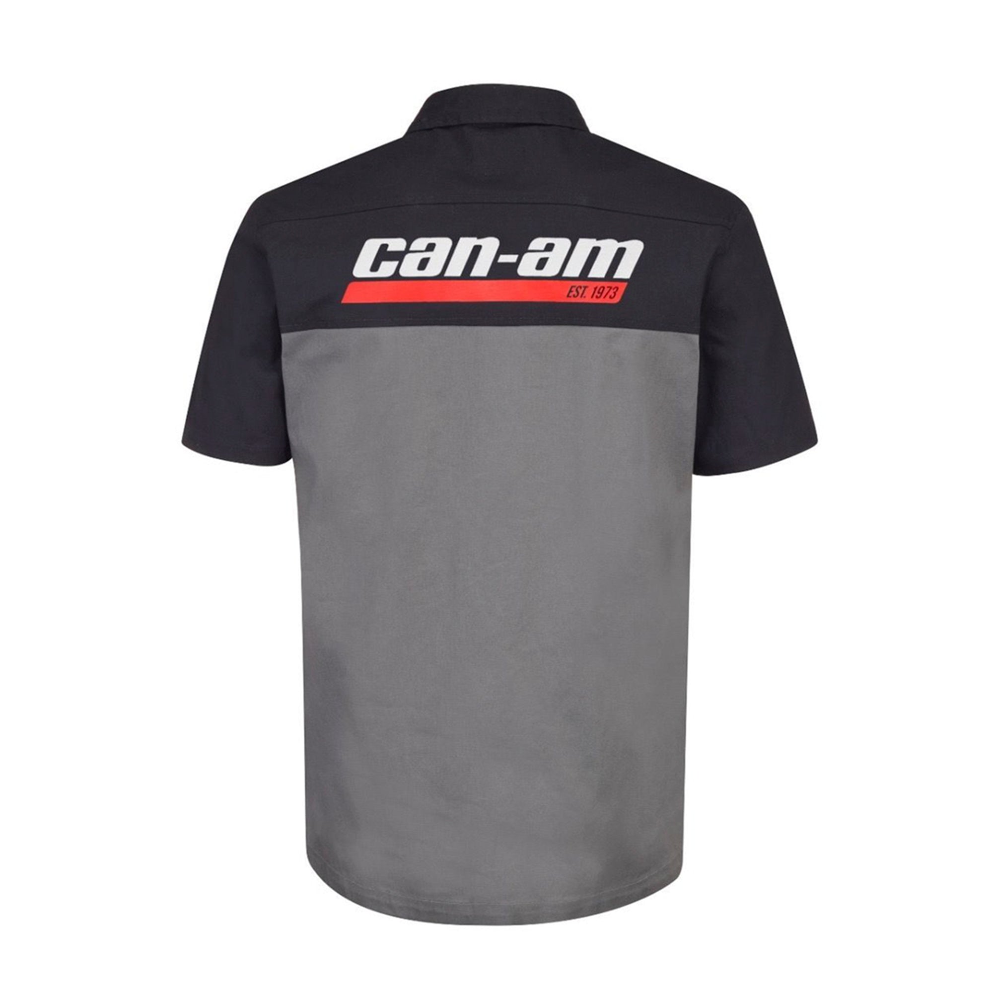 BRP Can-Am Pit Button Down Shirt Black Mens