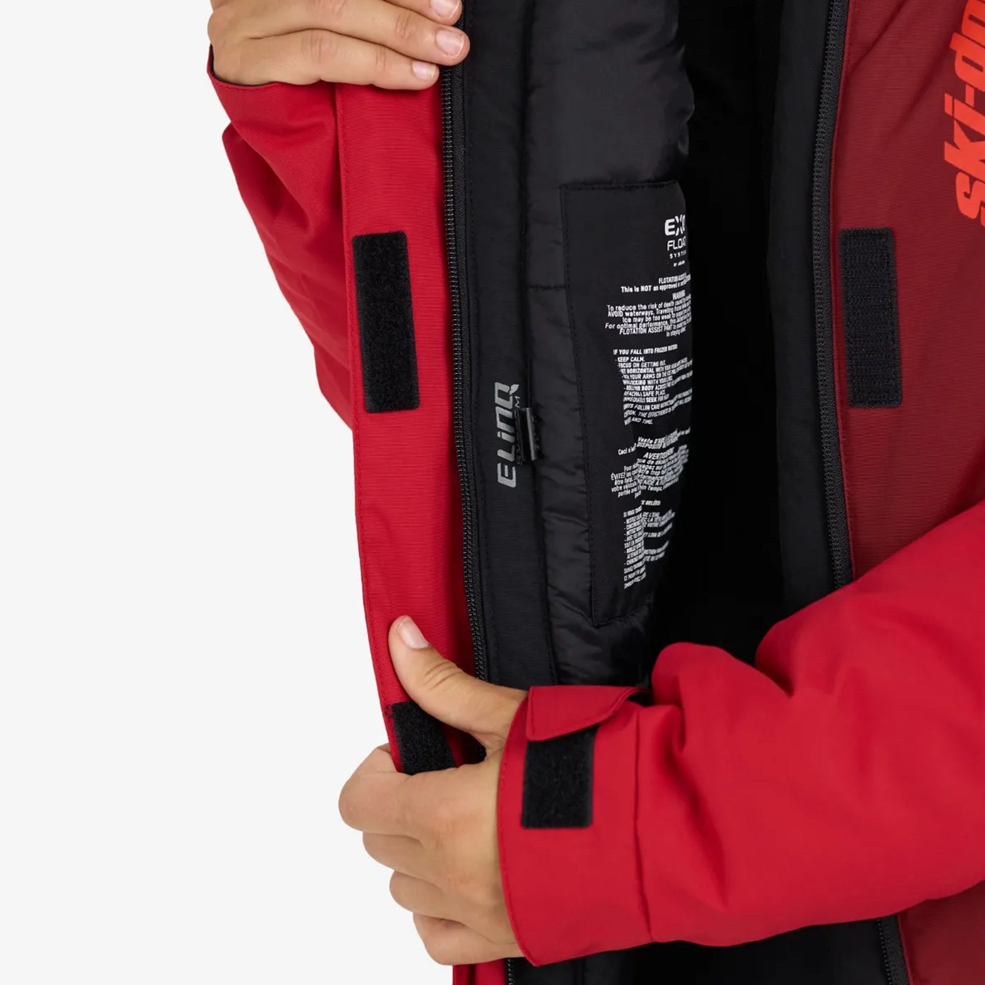 Ski-Doo Womens Vasa Snowmobile Jacket Burgundy Red