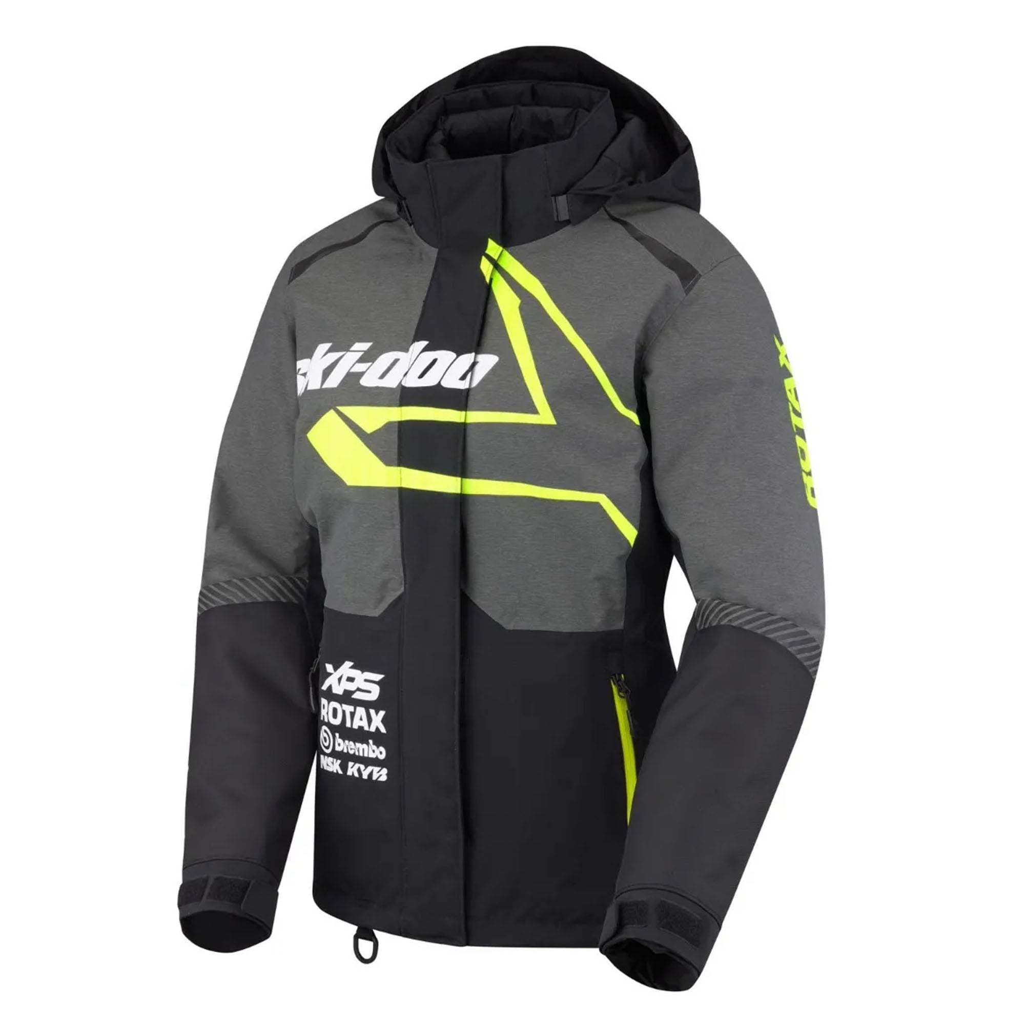 BRP Ski-Doo X-Team Snowmobile Jacket Heather Charcoal Womens