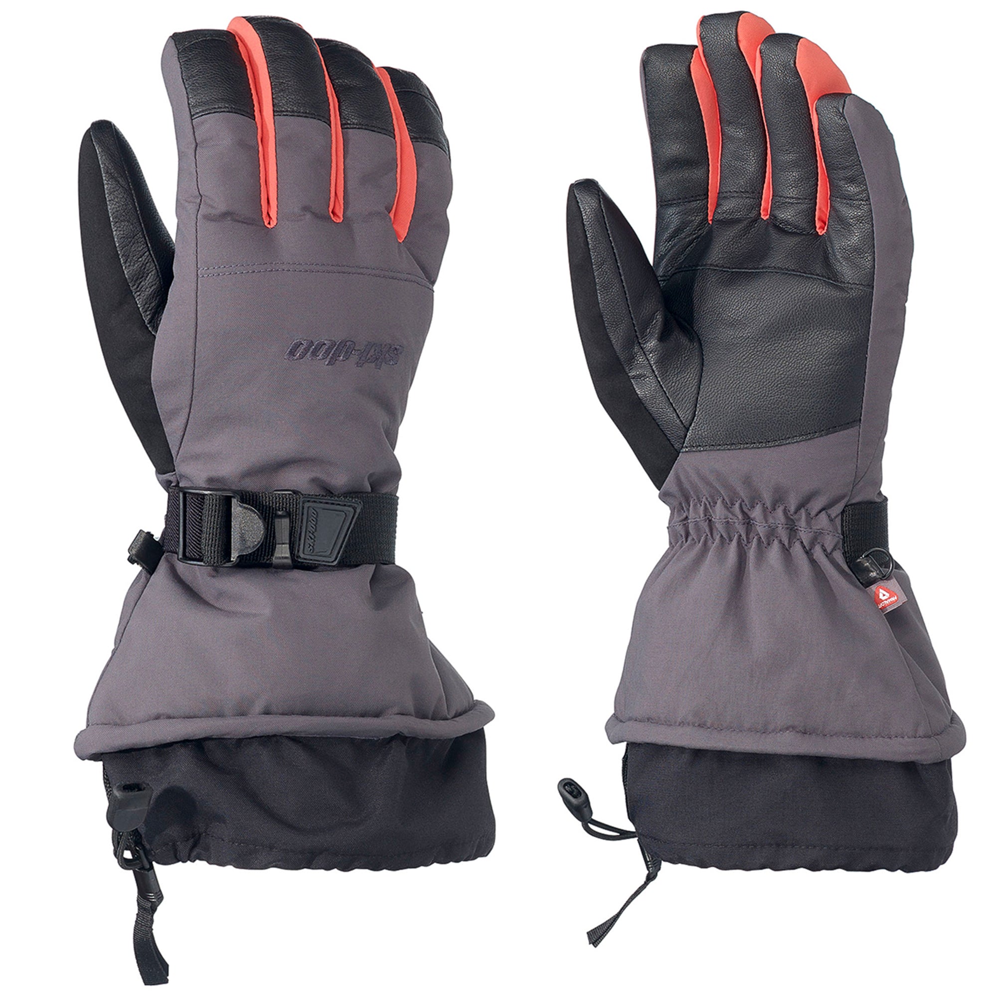 BRP Ski-Doo Woolly Snowmobile Gloves Coral Unisex-Adult