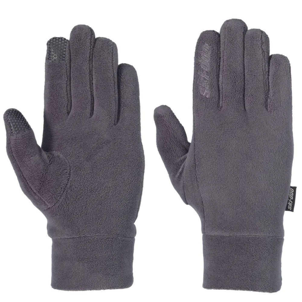 BRP Ski-Doo Micro-Fleece Gloves Charcoal Grey Mens