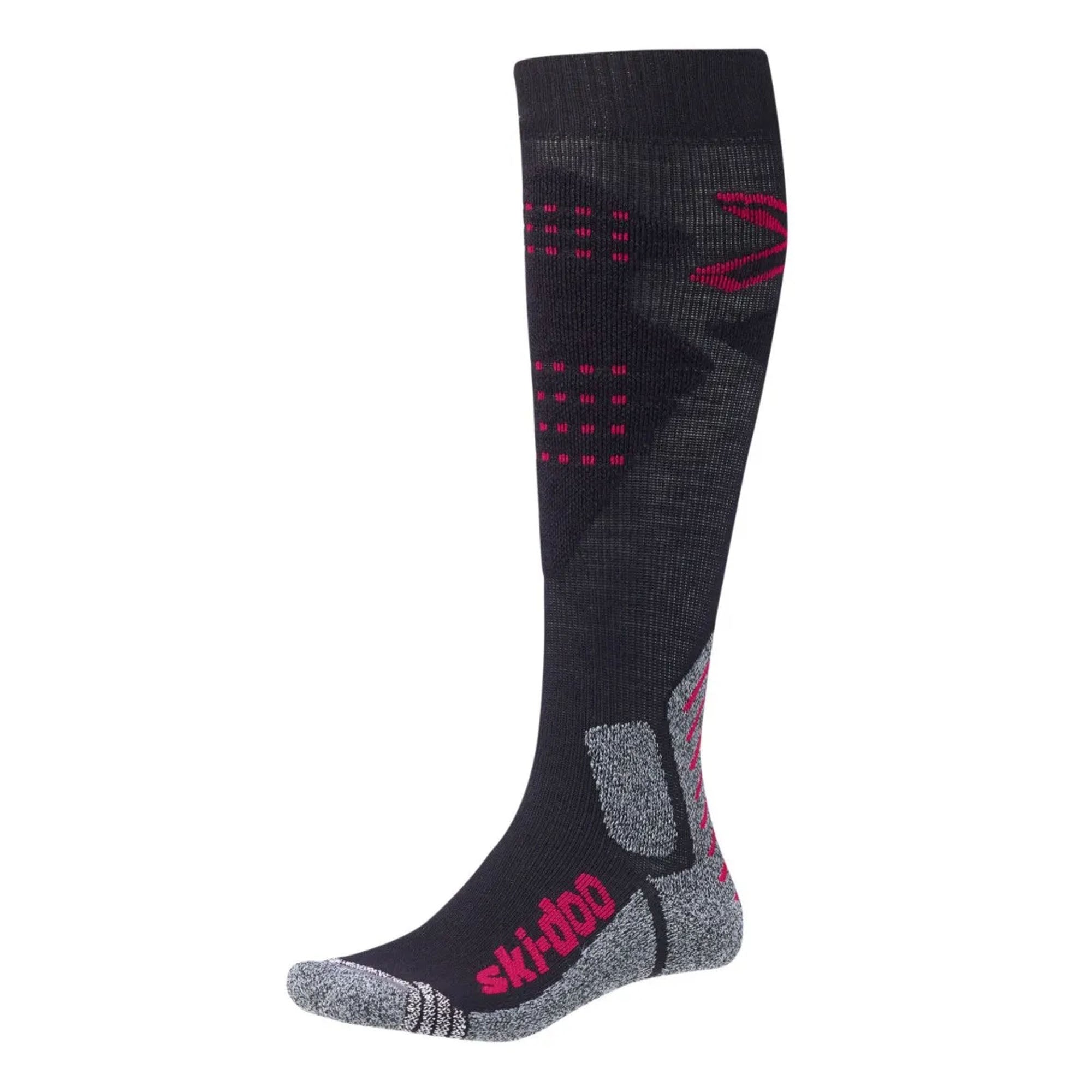 BRP Ski-Doo Performance Midweight Snowmobile Socks Raspberry Mens