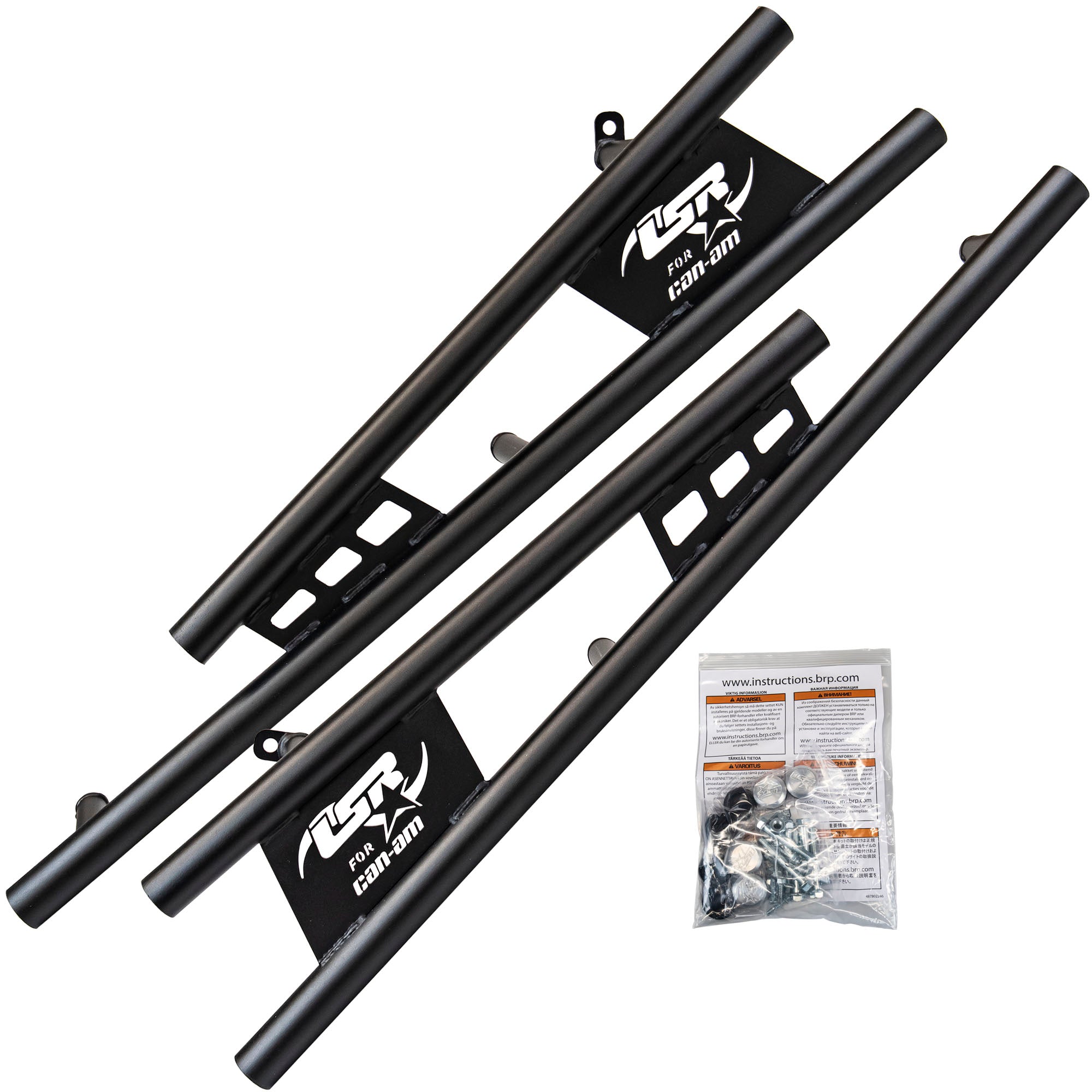 BRP Can-Am 715008845 Black Lonestar Racing Rock Sliders Maverick DS 900 Turbo