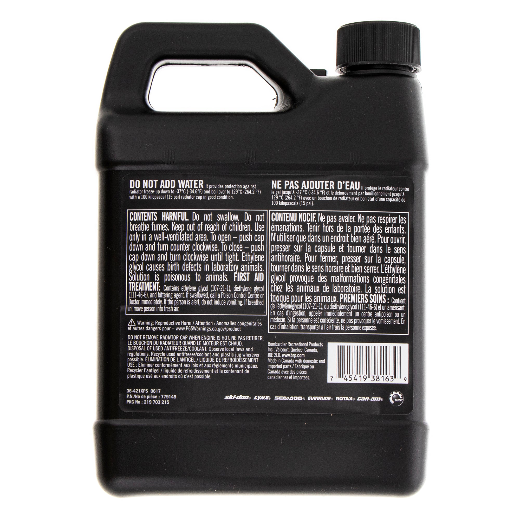 Can-Am 779149 XPS Green Pre-Mixed Coolant 1 Quart