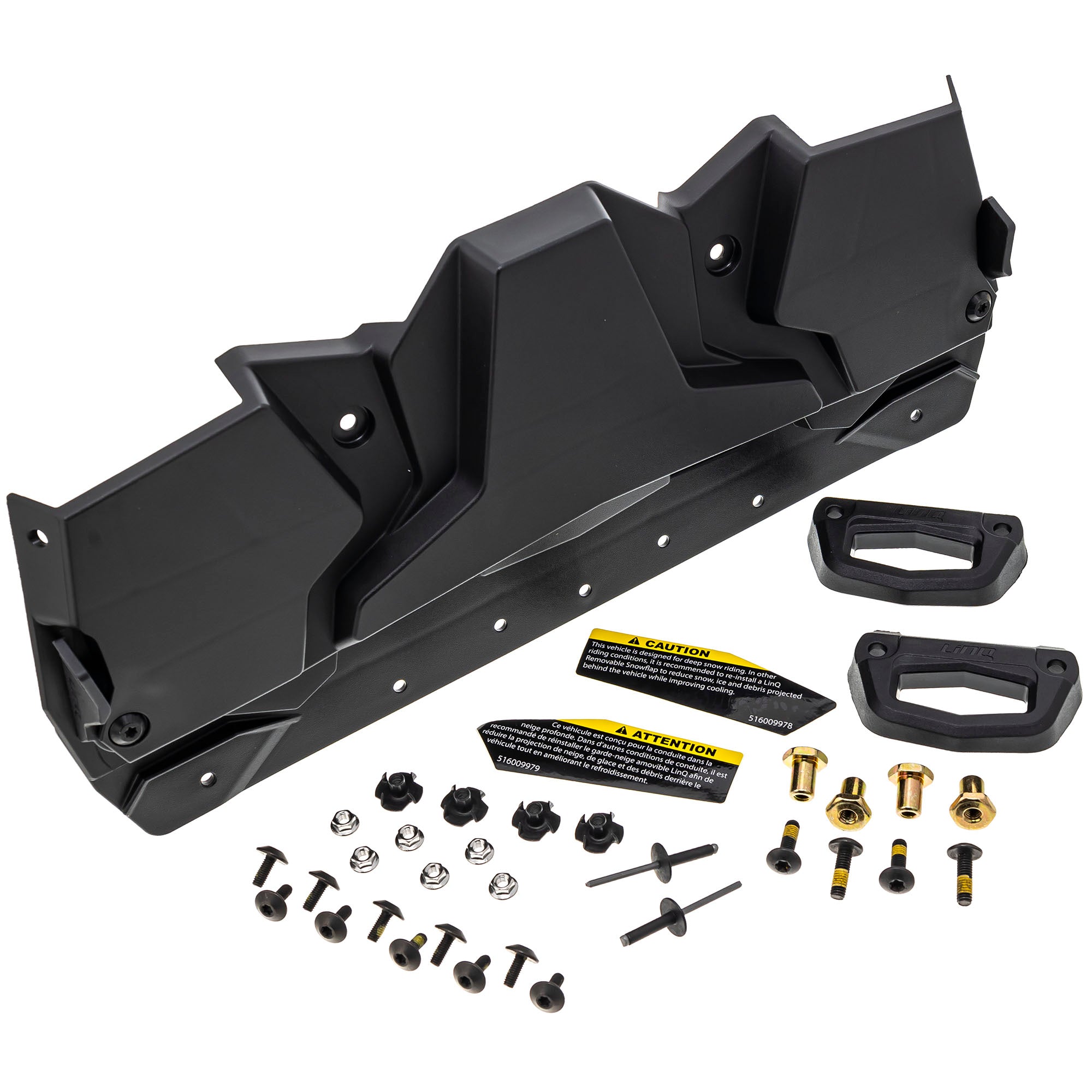 BRP Ski-Doo 860201914 Black LinQ Removable Snowflap Tundra ACE Summit 850 600