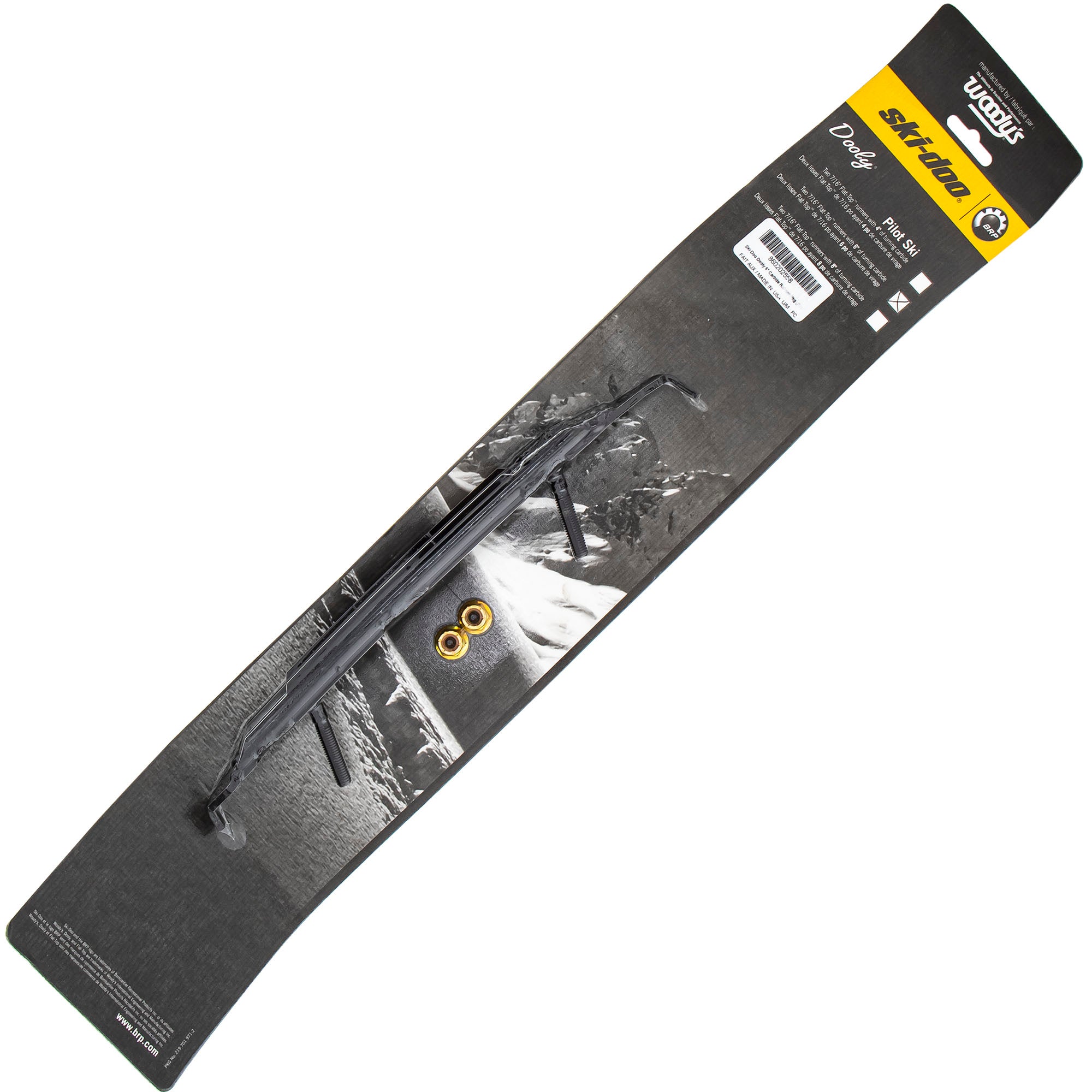 BRP Ski-Doo 860202558 Woodys Preformed 6" Carbide Runner Renegade GTX Tundra