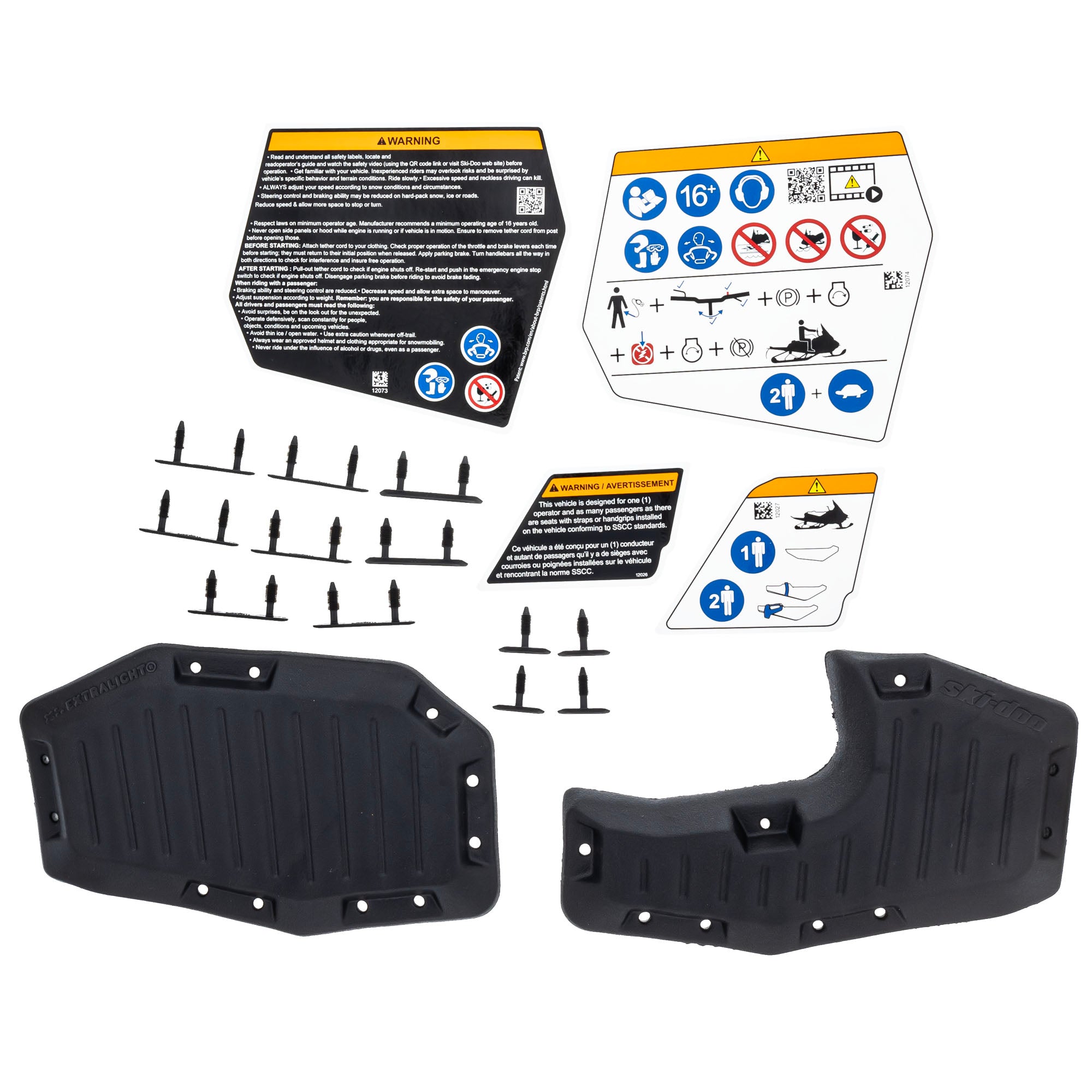 BRP Ski-Doo 860202702 Deep Snow Soft Knee Pads Summit Freeride 850 Turbo  SP