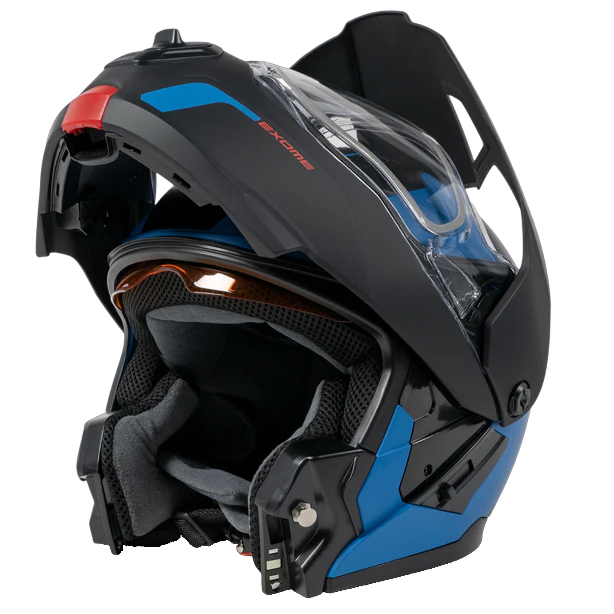ムーモ Ski-Doo Exome Sport Snowmobile Modular Helmet Indigo Blue