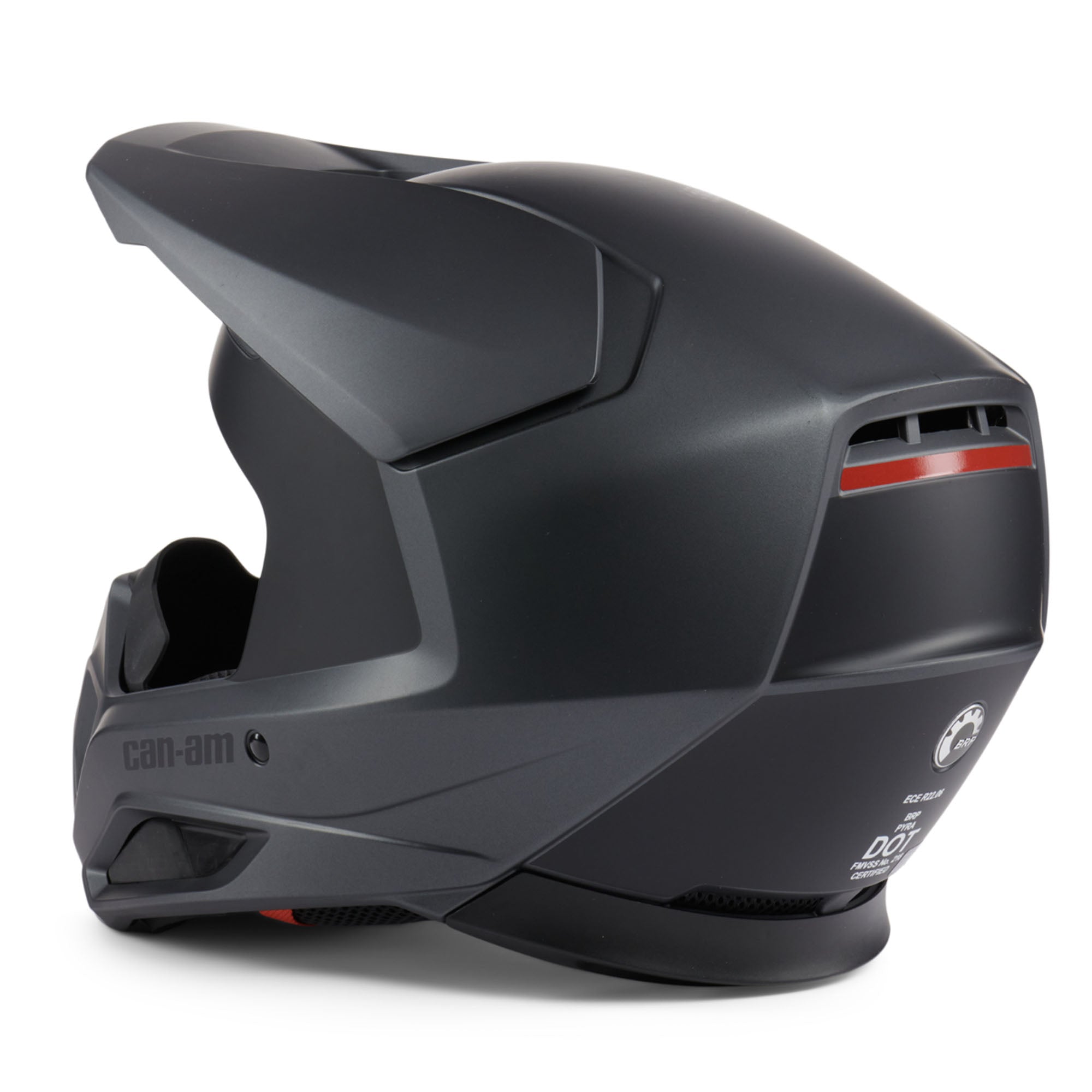 Can-Am Pyra Open Face Offroad Helmet Charcoal Grey