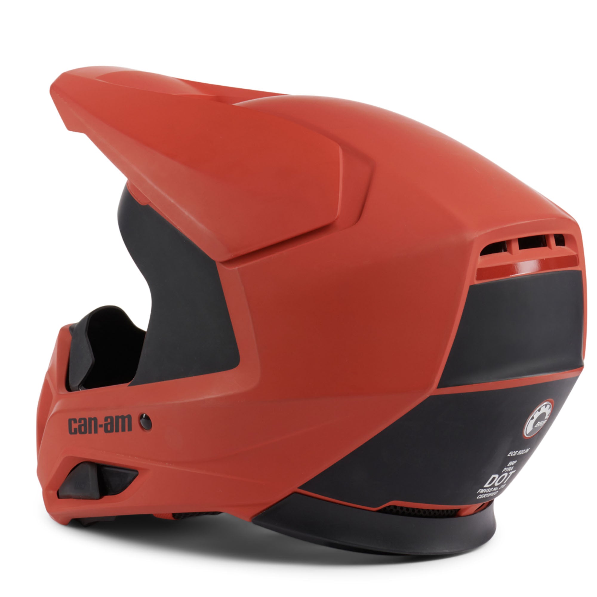 Can-Am Pyra Open Face Offroad Helmet Red
