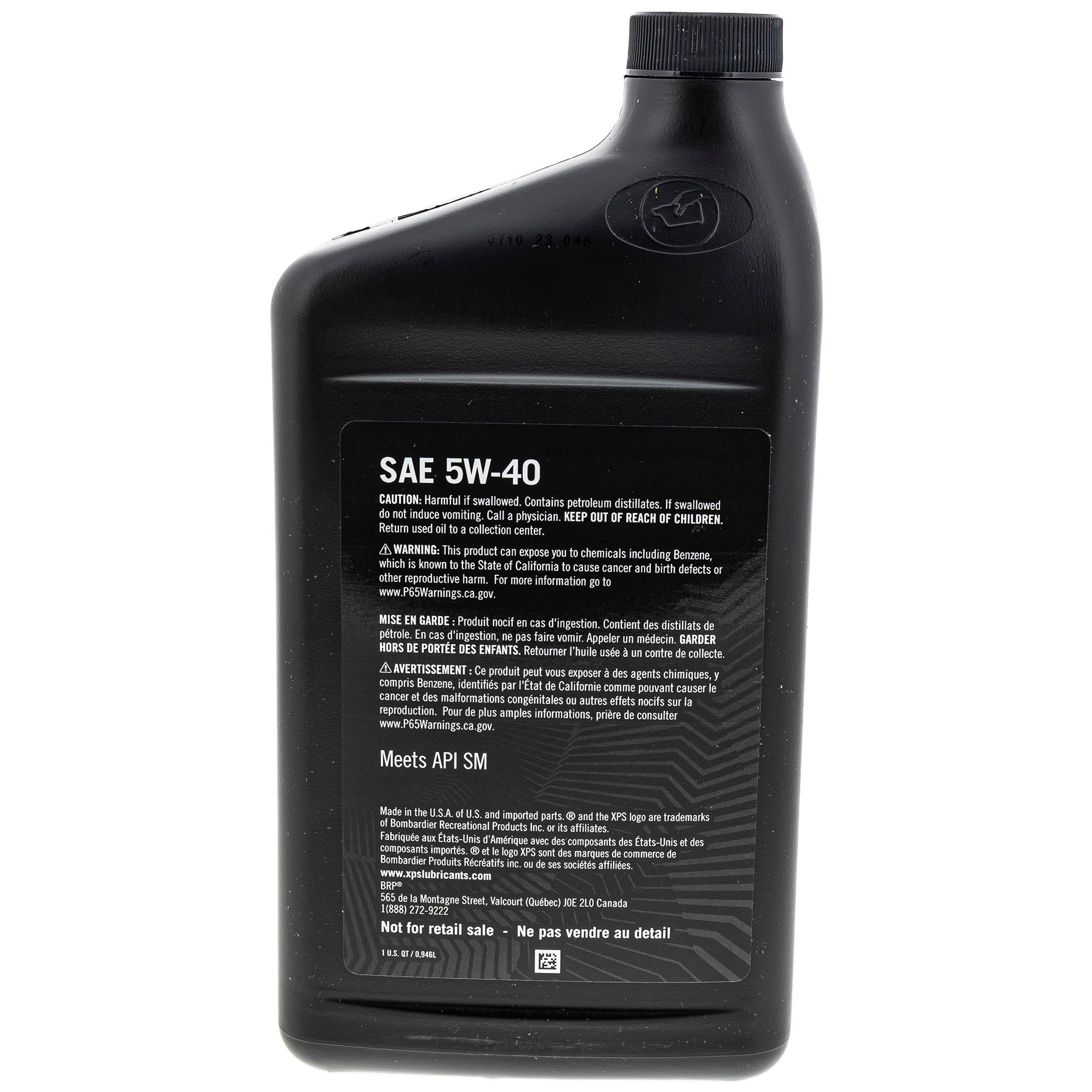 Can-Am 9779256 BRP  4T 5W-40SAE Synthetic Blend XPS Oil Change Kit Rotax 450cc