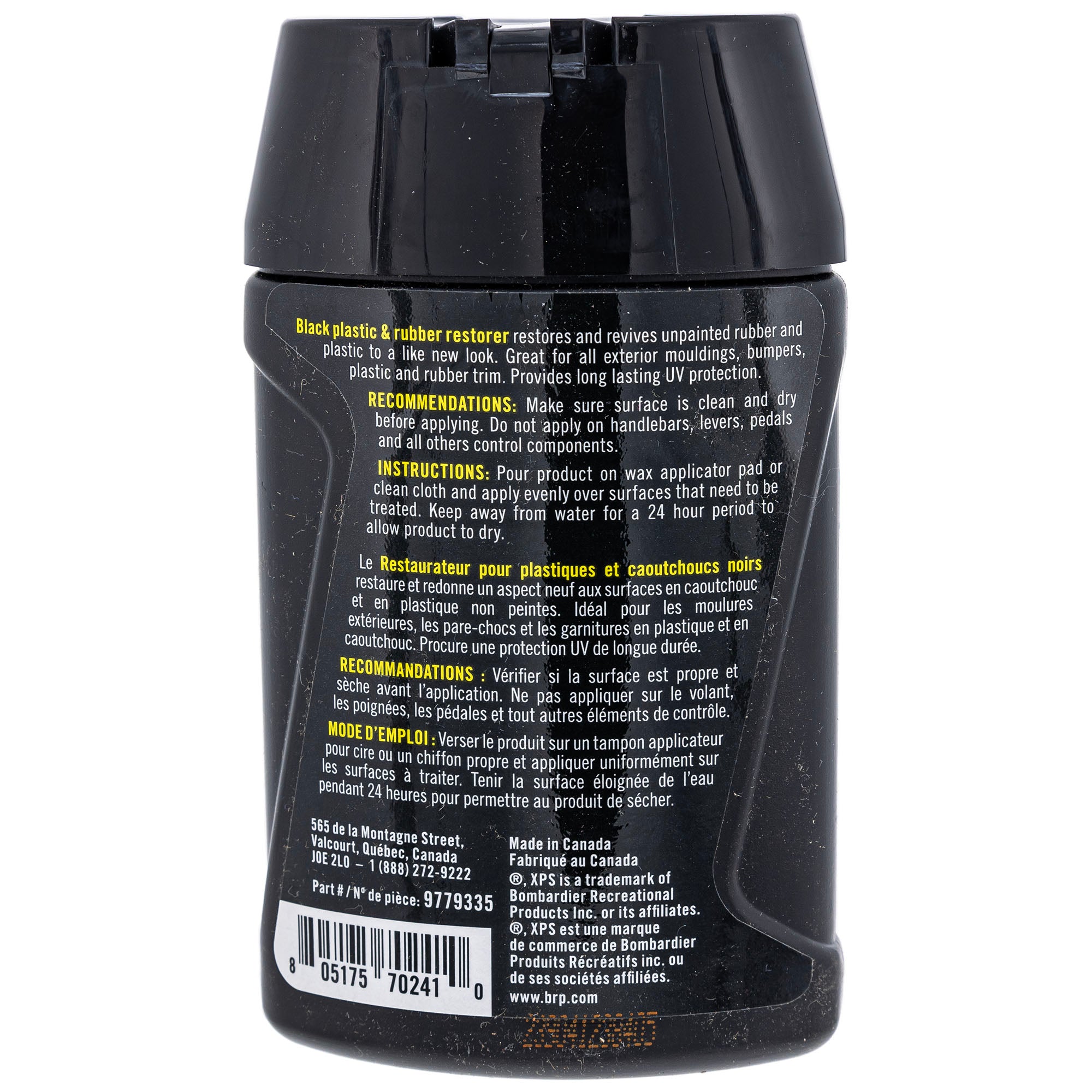Can-Am XPS Black Plastic Rubber Restorer 7.6oz 9779335