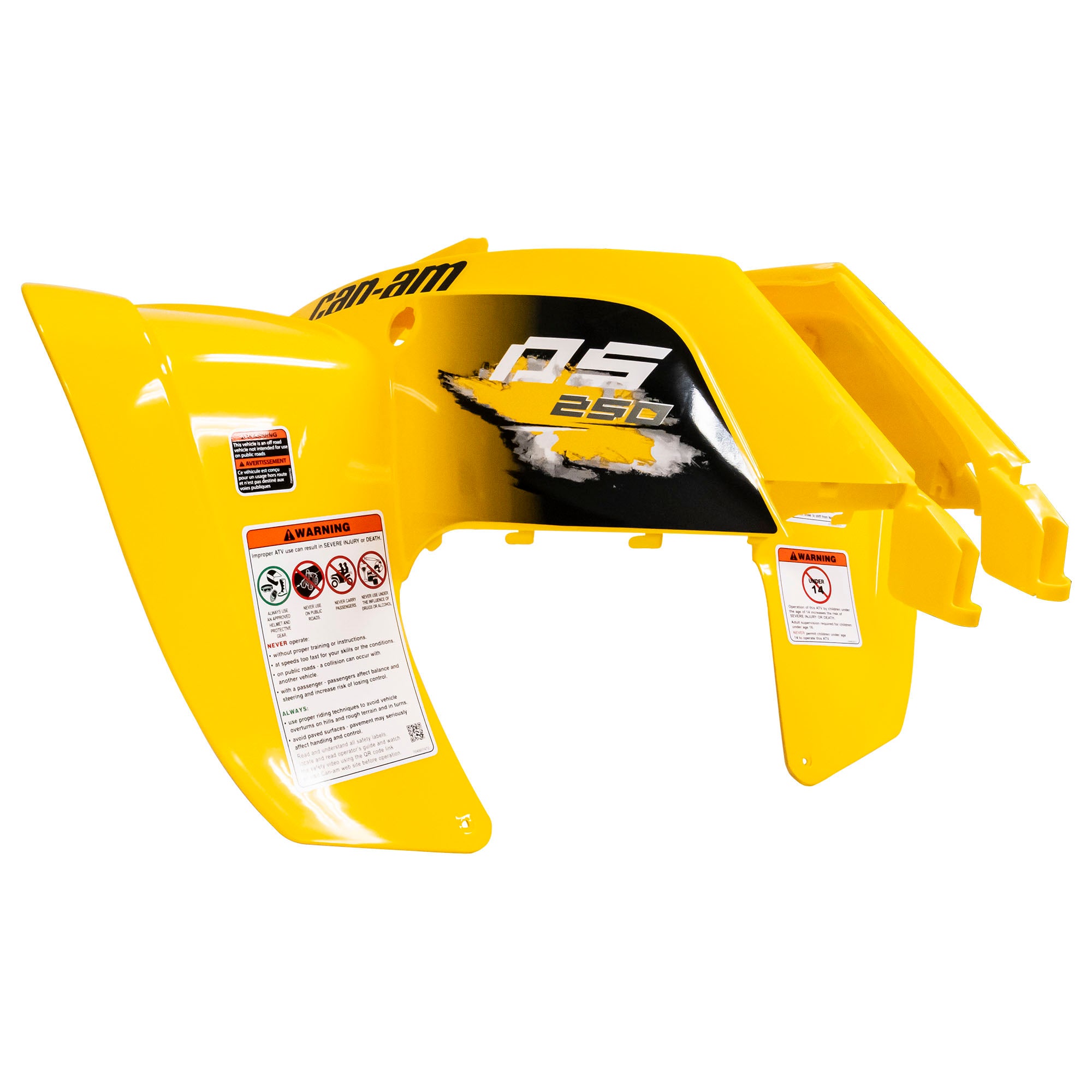 BRP S6110GRCBK00ZY Can-Am Yellow Front Fender 2007-2017 DS250 ATV S6110GRCA700 Genuine OEM
