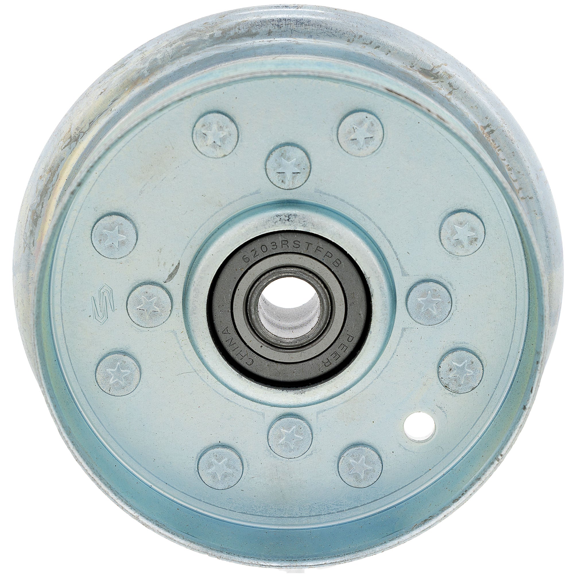 Ferris 5103618YP PULLEY, IDLER, SINGLE FLG 4"OD Zero Turn OEM Genuine