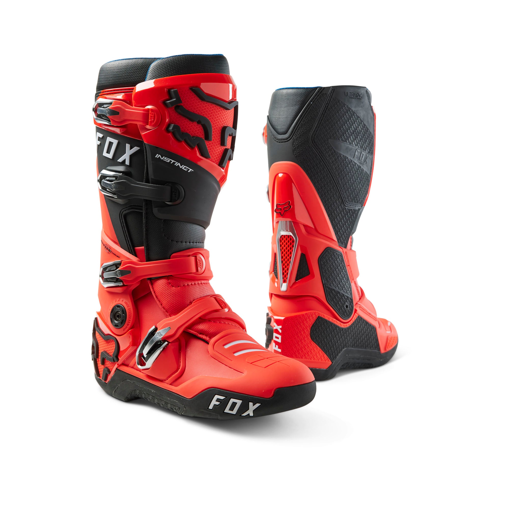 Fox Racing Instinct Motocross Boots Flo Red Mens