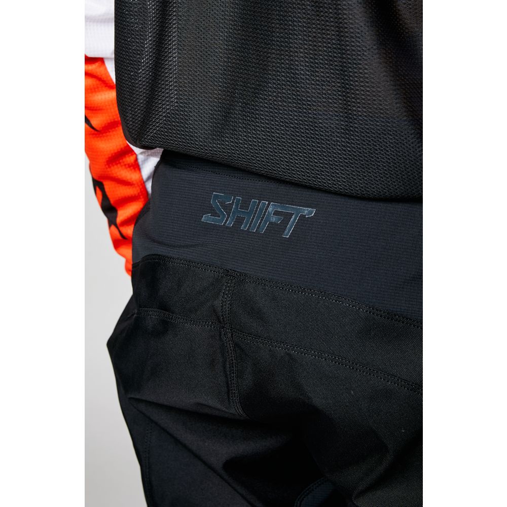 SHIFT  Racing Mens Black Black White Label Blak Pants Flexible Vented MotoX Gear