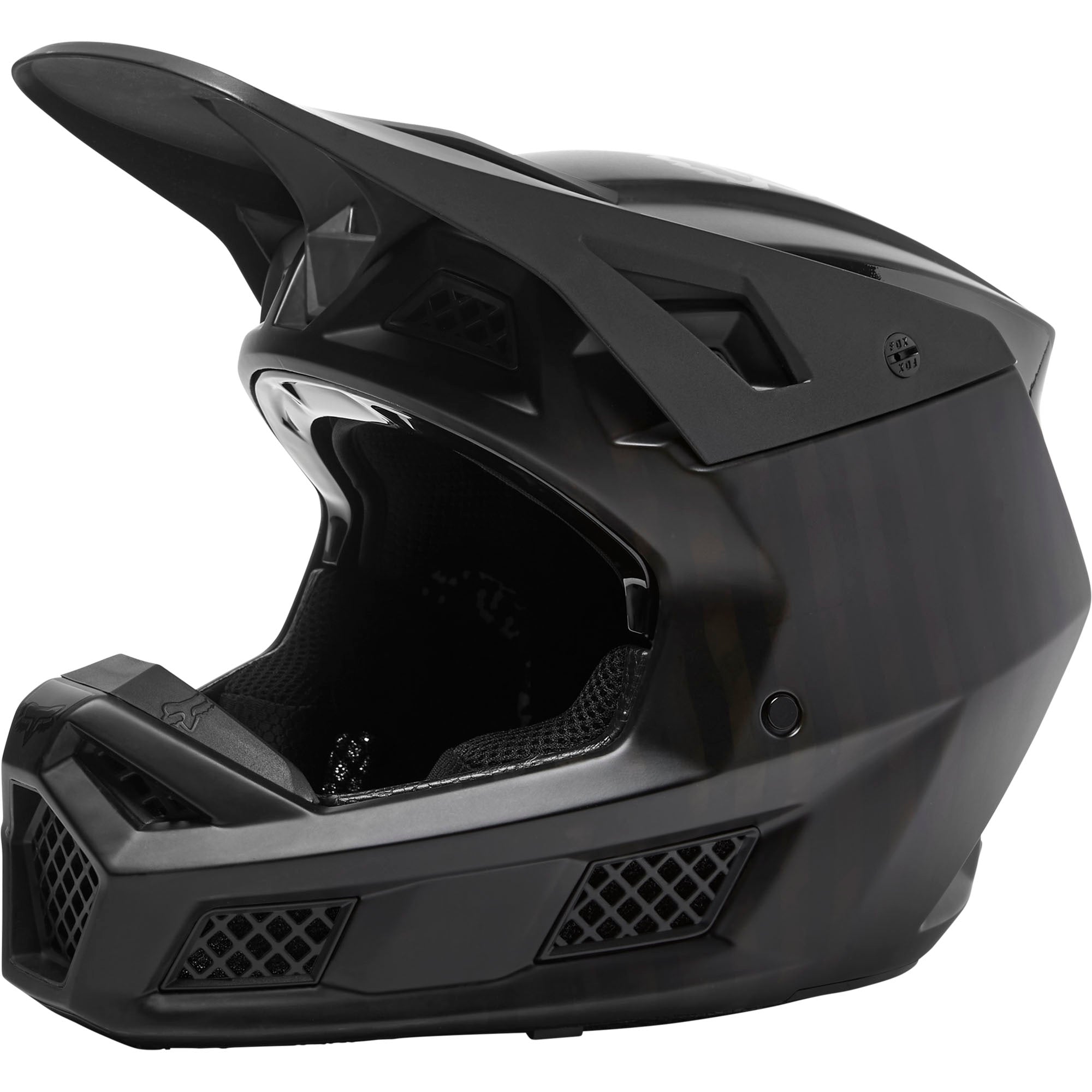 Fox Racing V3 RS Black Carbon Motocross Helmet