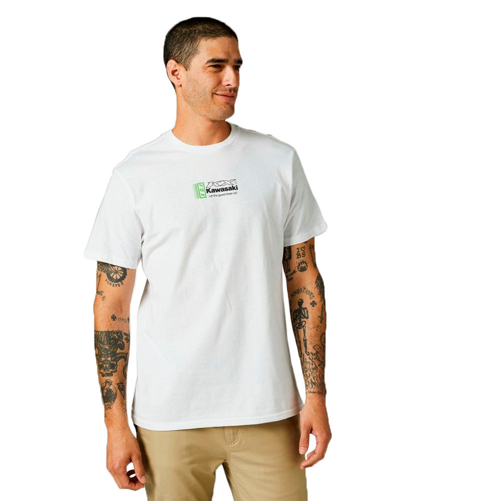 Fox Racing Kawasaki Premium Tee Optic White Mens