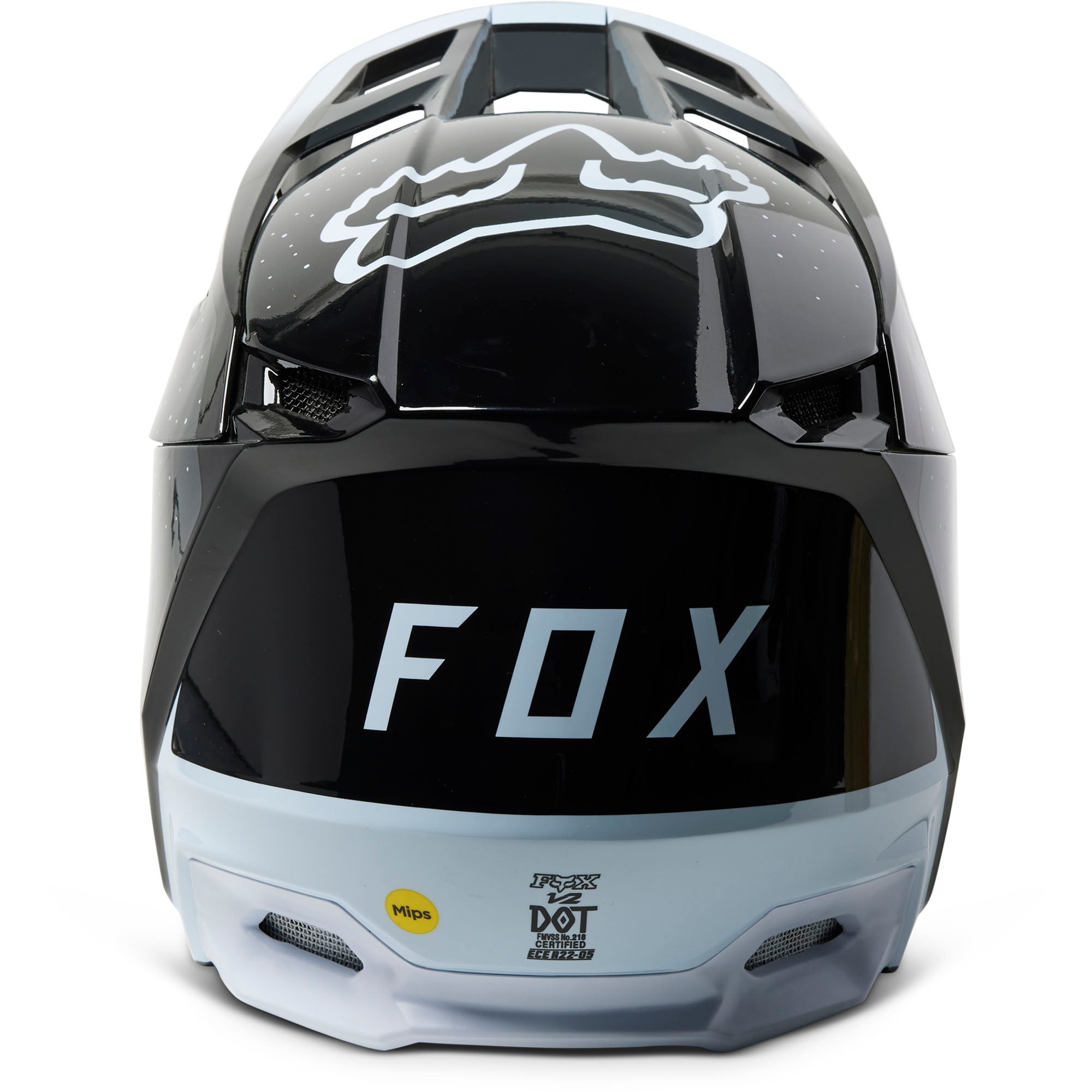 Fox Racing  V2 Vizen Motocross Helmet Black Offroad MotoX Chin Bar Comfort Liner