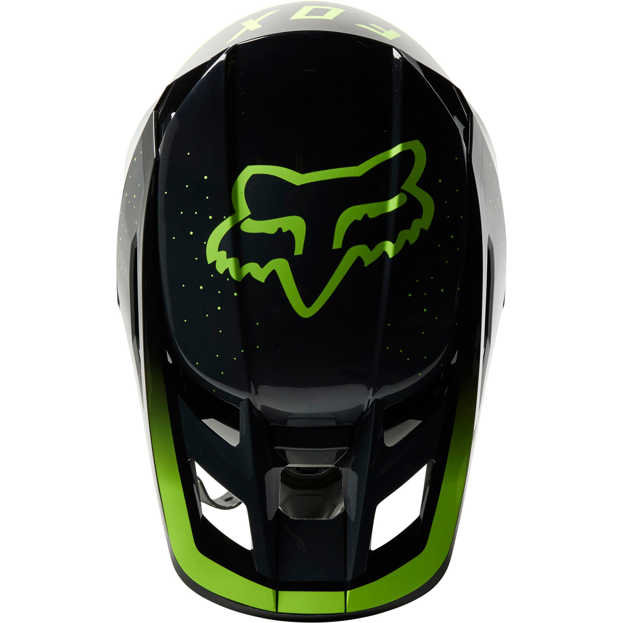 Fox Racing  V2 Vizen Motocross Helmet Fluorescent Yellow Offroad MotoX Chin Bar
